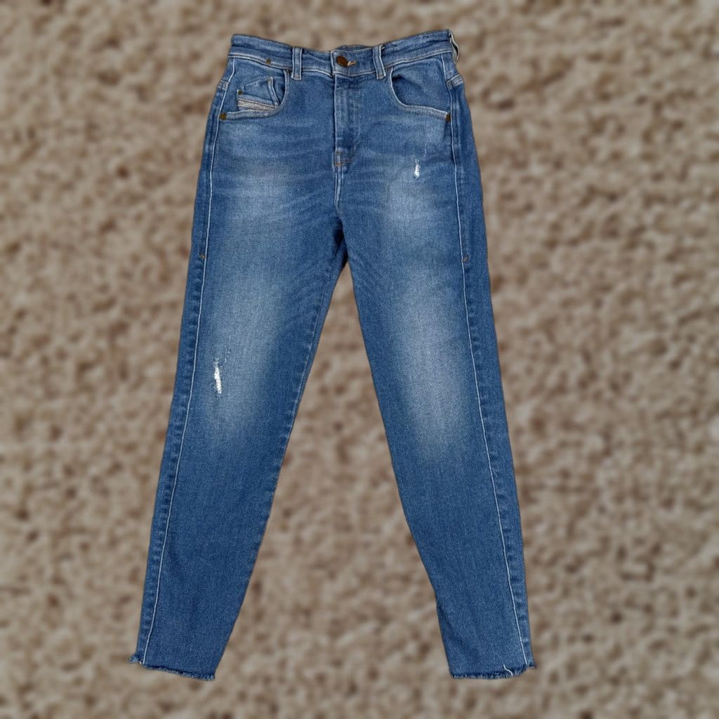 Diesel Diesel Womens Jeans Denim Blue 26 Regular 5-Pocket Distressed Stretch Skinny Size 26" / US 2 / IT 38 - 1 Thumbnail