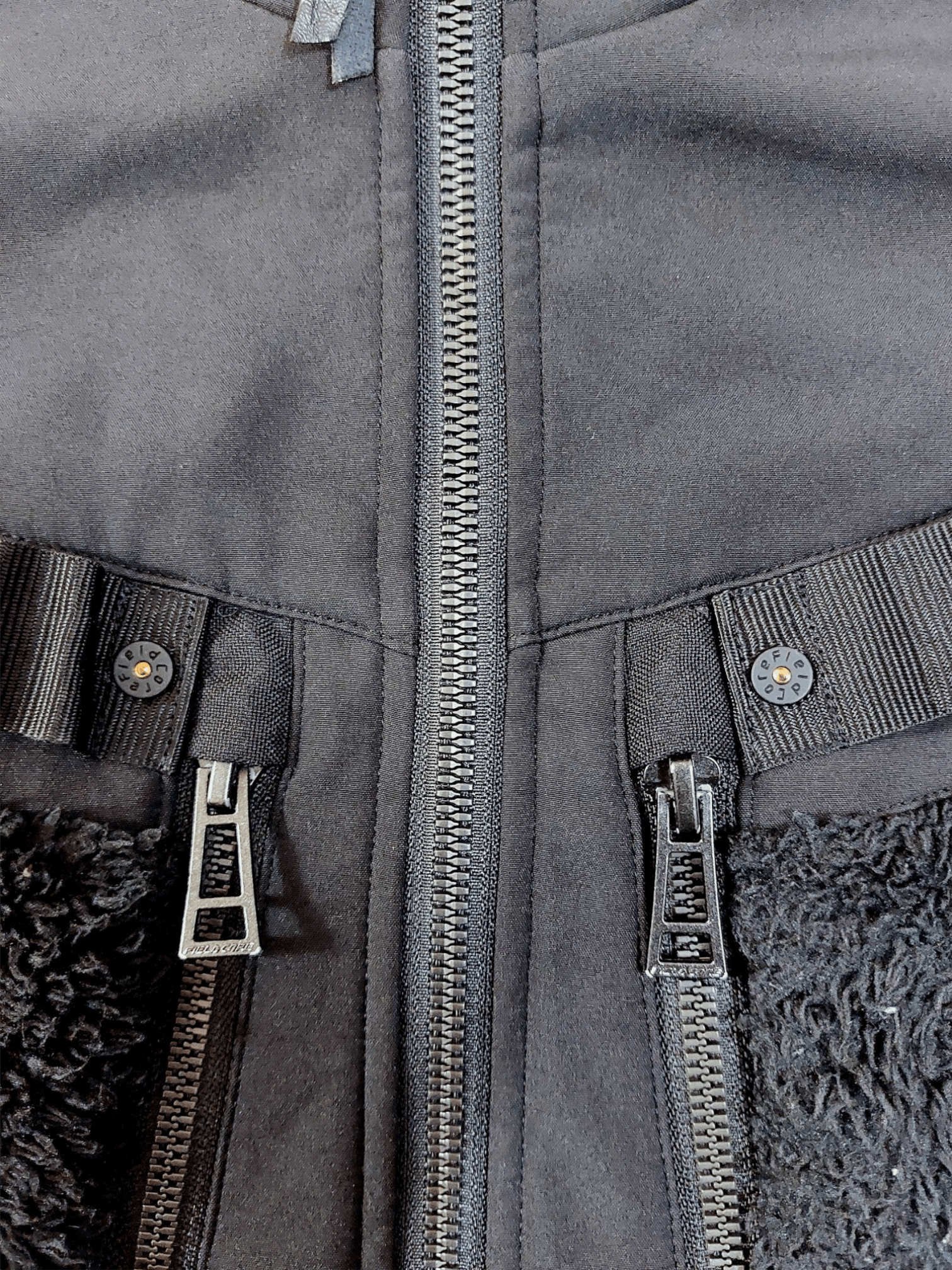 Designer Fieldcore Black Sherpa Fleece Cordura Fabrics Jacket Size US M / EU 48-50 / 2 - 11 Thumbnail