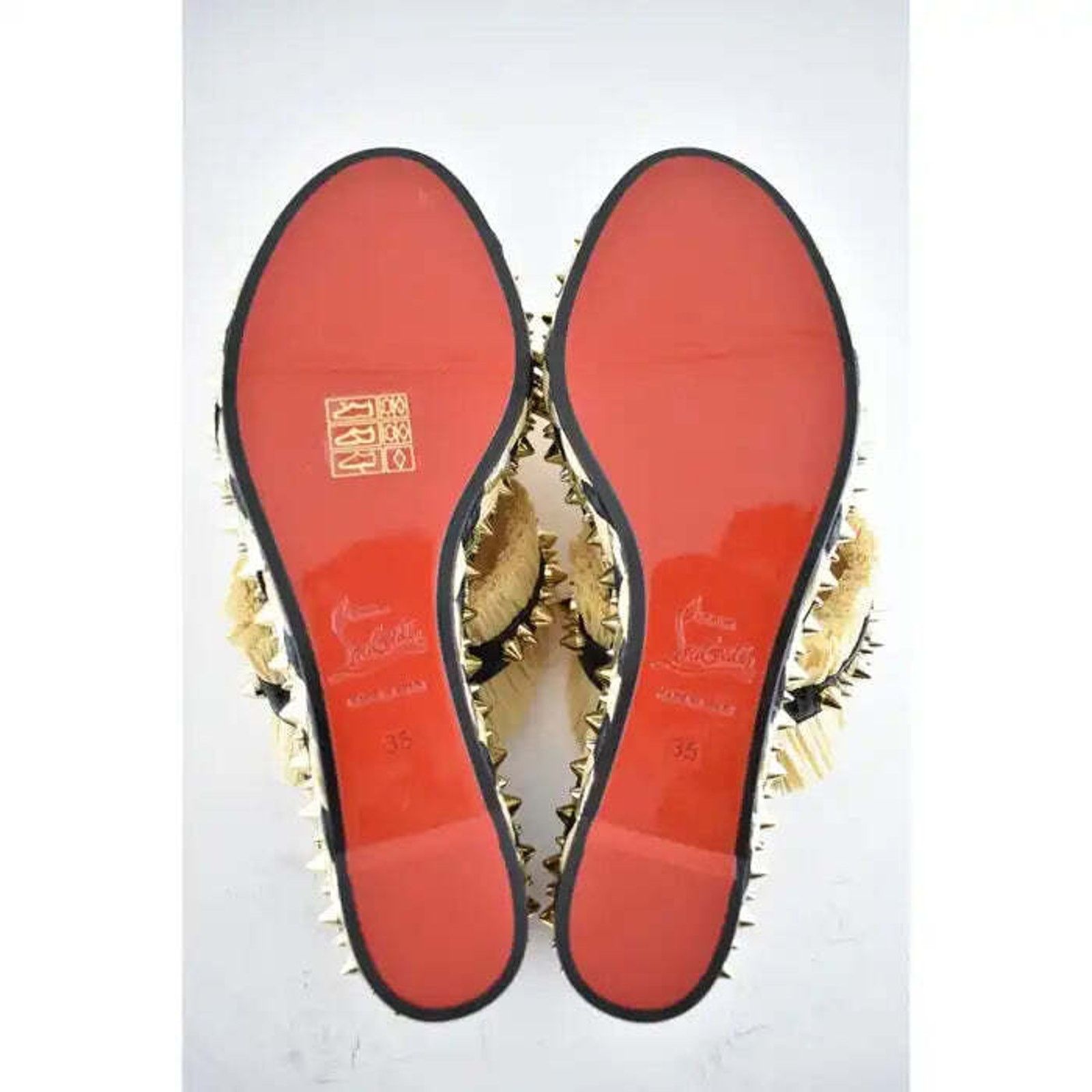 Christian Louboutin Voltinoudou 60 Black Raffia Wedge Slide Mule Sandal Heel 35 Size US 5 / IT 35 - 12 Thumbnail