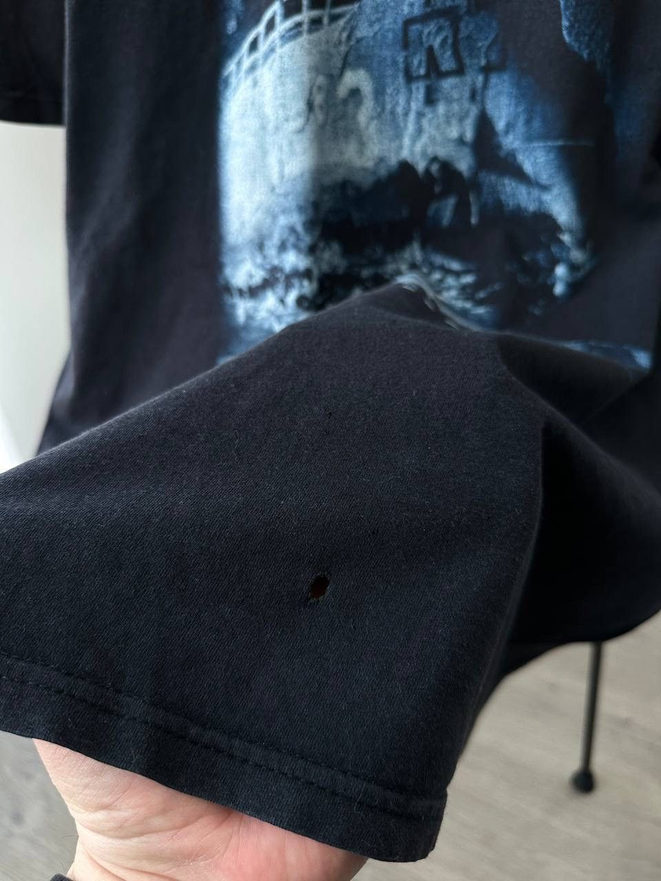 Band Tees × Vintage Vintage Rammestein Black Rosenrot Distressed T-Shirt Size US M / EU 48-50 / 2 - 7 Thumbnail