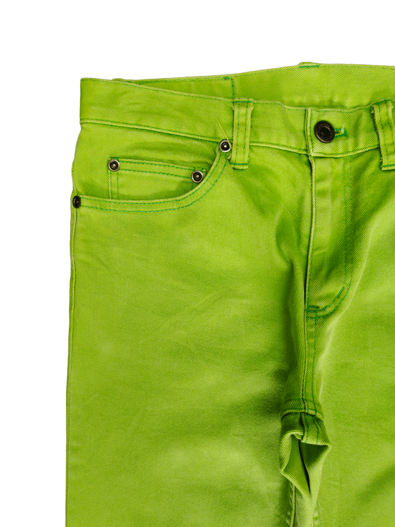 Hysteric Glamour OG 90s Hysteric Glamour Neon Green Skinny Jeans Size US 27 - 4 Thumbnail