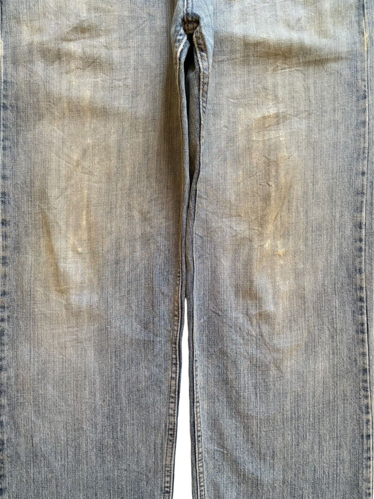 Lee Vintage Lee Relaxed Faded Mud Wash Distressed Jeans Size US 35 - 5 Thumbnail