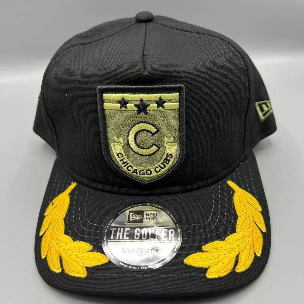 New Era Chicago Cubs Hat Men Military Patch The Golfer Snap Back Size ONE SIZE - 1 Thumbnail