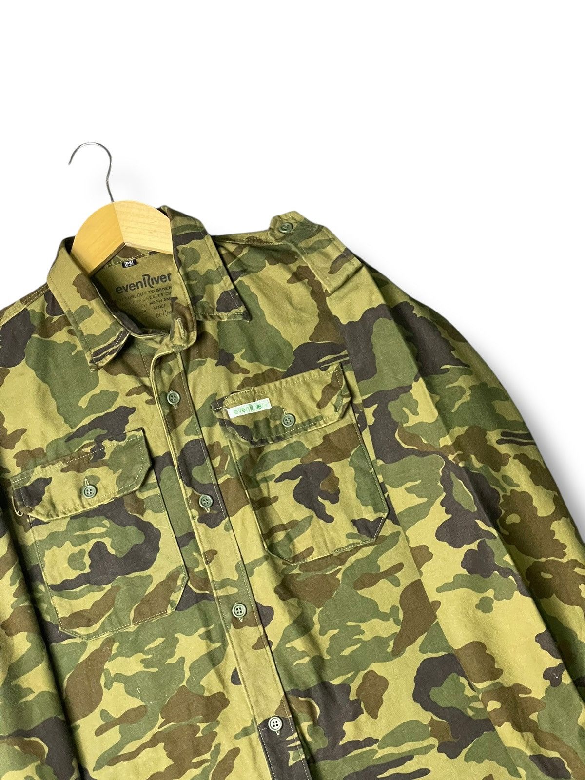 Japanese Brand × Vintage Even River Camouflage Double Packet Jacket (115) Size US M / EU 48-50 / 2 - 5 Thumbnail