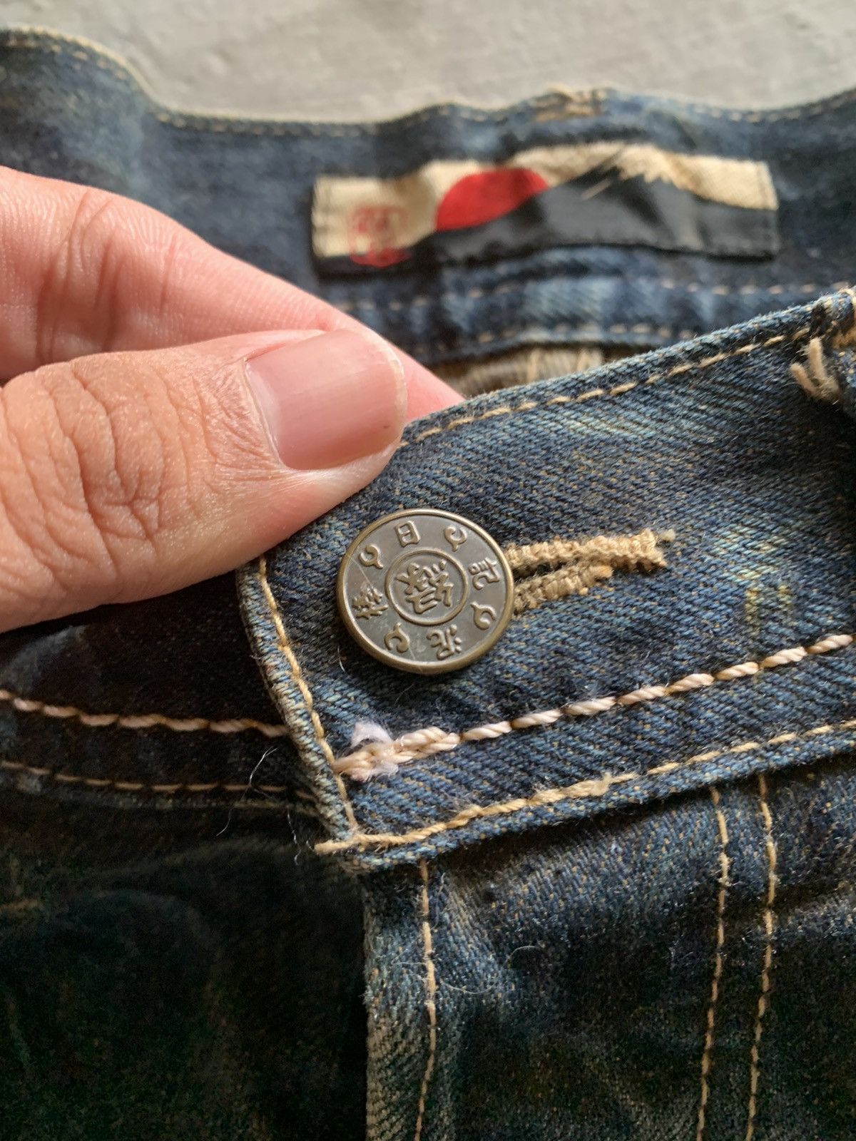 Japanese Brand crazy rusty sukajan japanese denim karakuri tamashii style Size US 32 / EU 48 - 4 Thumbnail