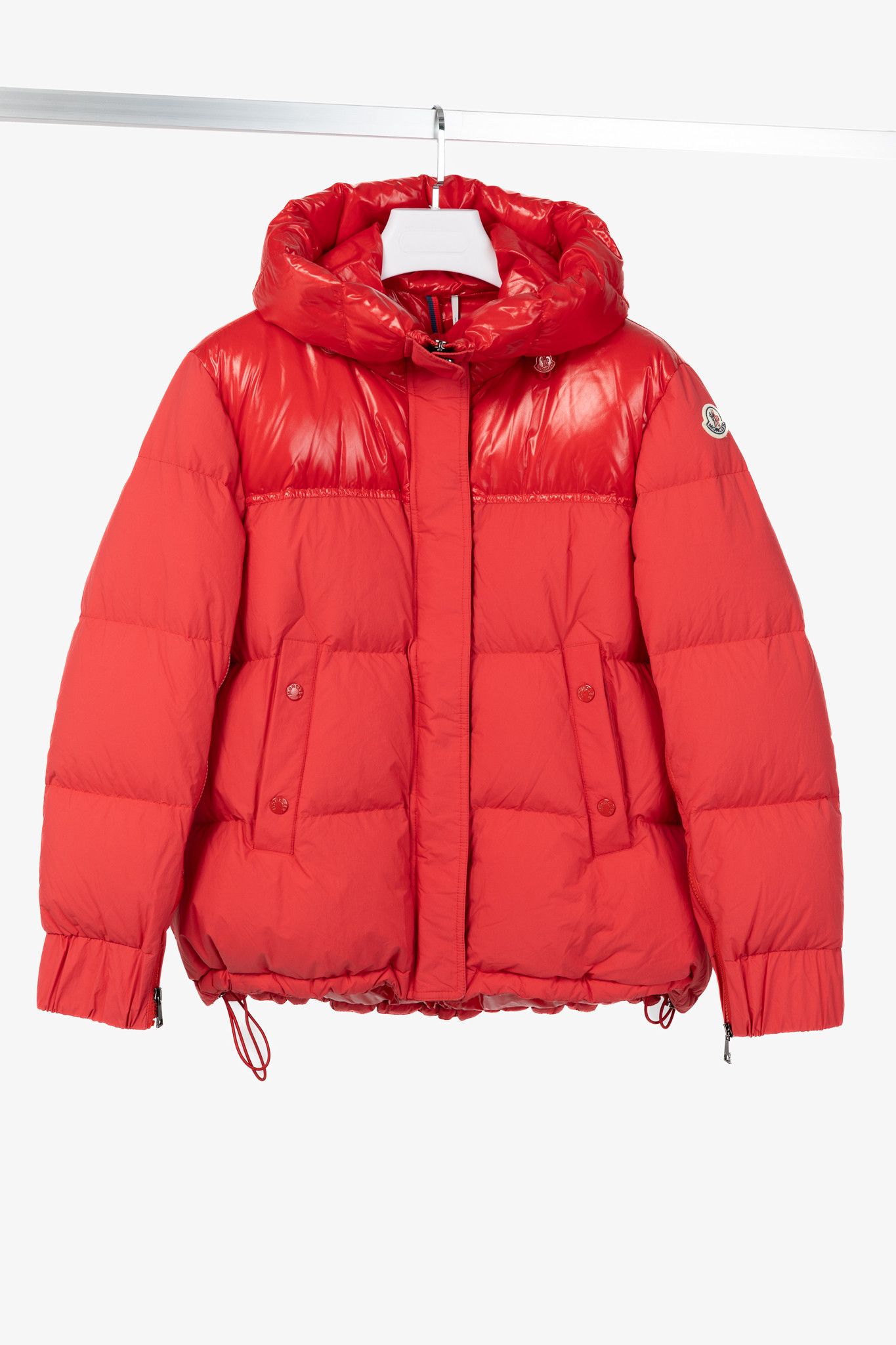 Moncler Moncler Etival Red Quilted Hooded Down Jacket Size S / US 4 / IT 40 - 1 Thumbnail