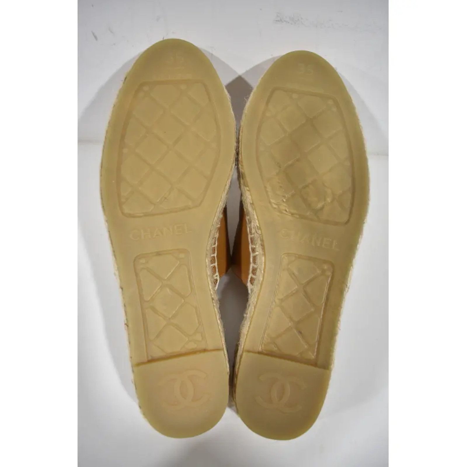 Chanel 20A CC Logo Double Sole Backless Espadrille Ballet Flat 35 Size US 5 / IT 35 - 12 Thumbnail