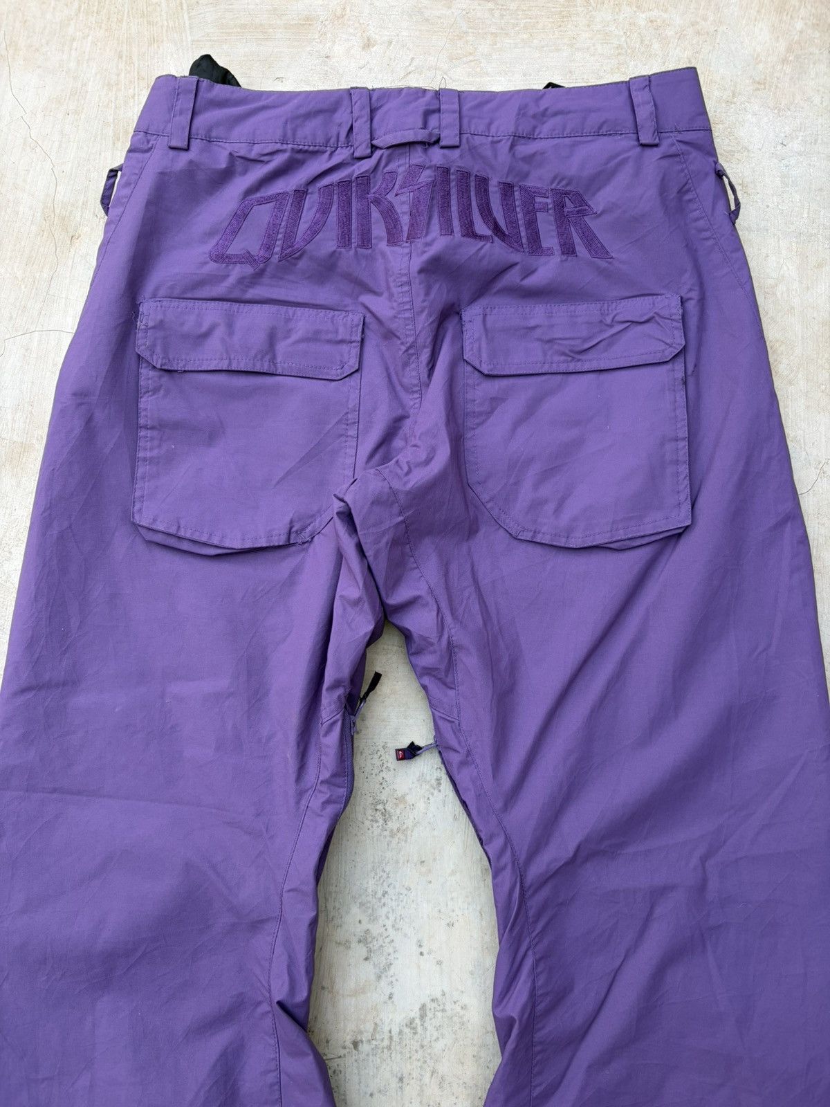 Quiksilver Vintage 00s Quiksilver Purple Insulated Snow Ski Pants Size US 34 / EU 50 - 2 Thumbnail