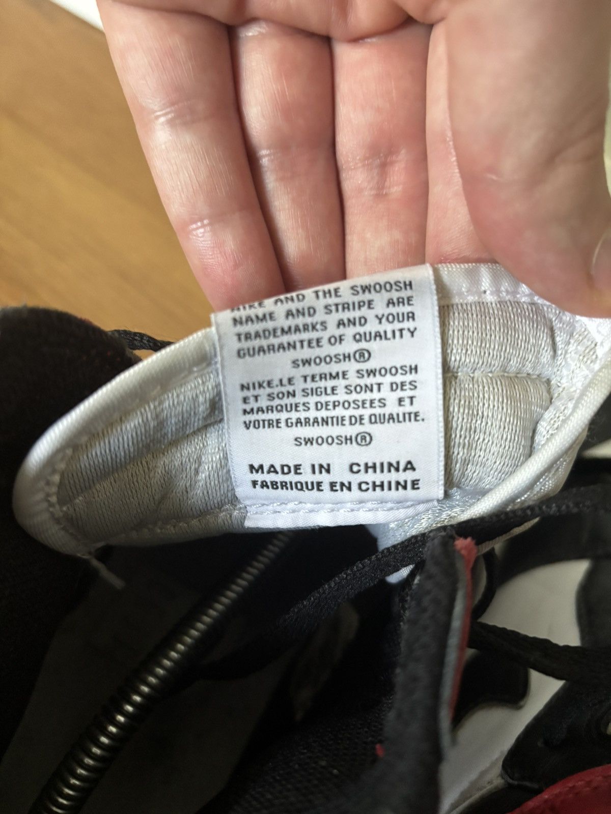 Nike Air Jordan 1 Retro High OG „Black Toe“ 2016 Size US 12 / EU 45 - 8 Thumbnail
