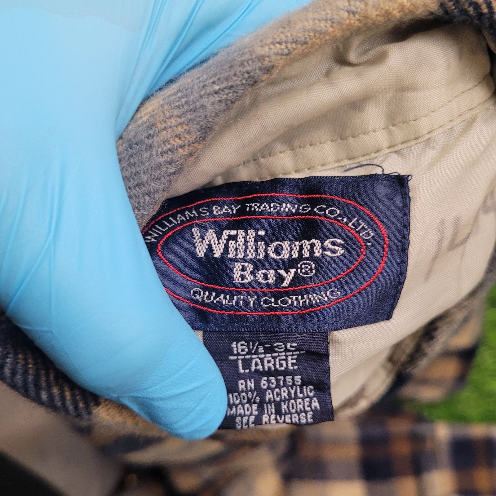 Vintage VTG 80s Williams Bay Flannel Shirt L 16.5 / 34 Lumberjack Size US L / EU 52-54 / 3 - 5 Thumbnail