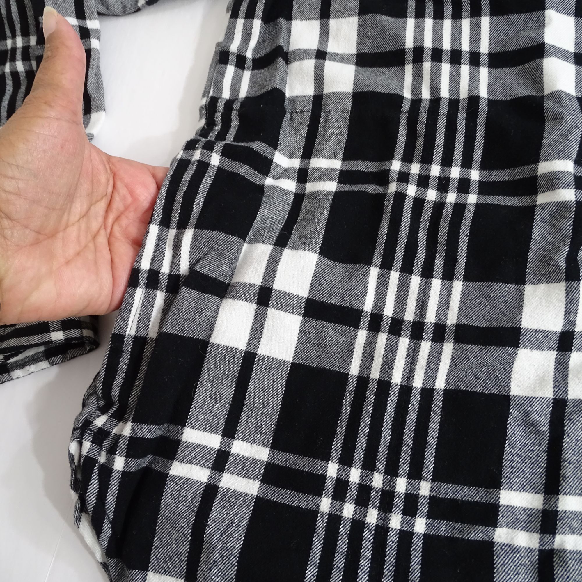 JACHS NY Jachs Girlfriend Black Plaid Flannel Button Up Shirt Size S Size S / US 4 / IT 40 - 4 Thumbnail