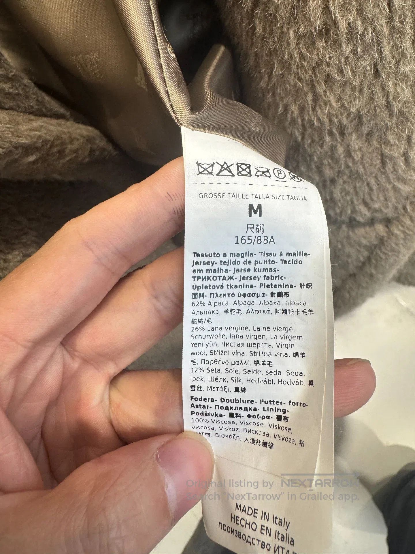Max Mara MaxMara Short Tan Teddy Bear Coat. Size M / US 6-8 / IT 42-44 - 3 Thumbnail
