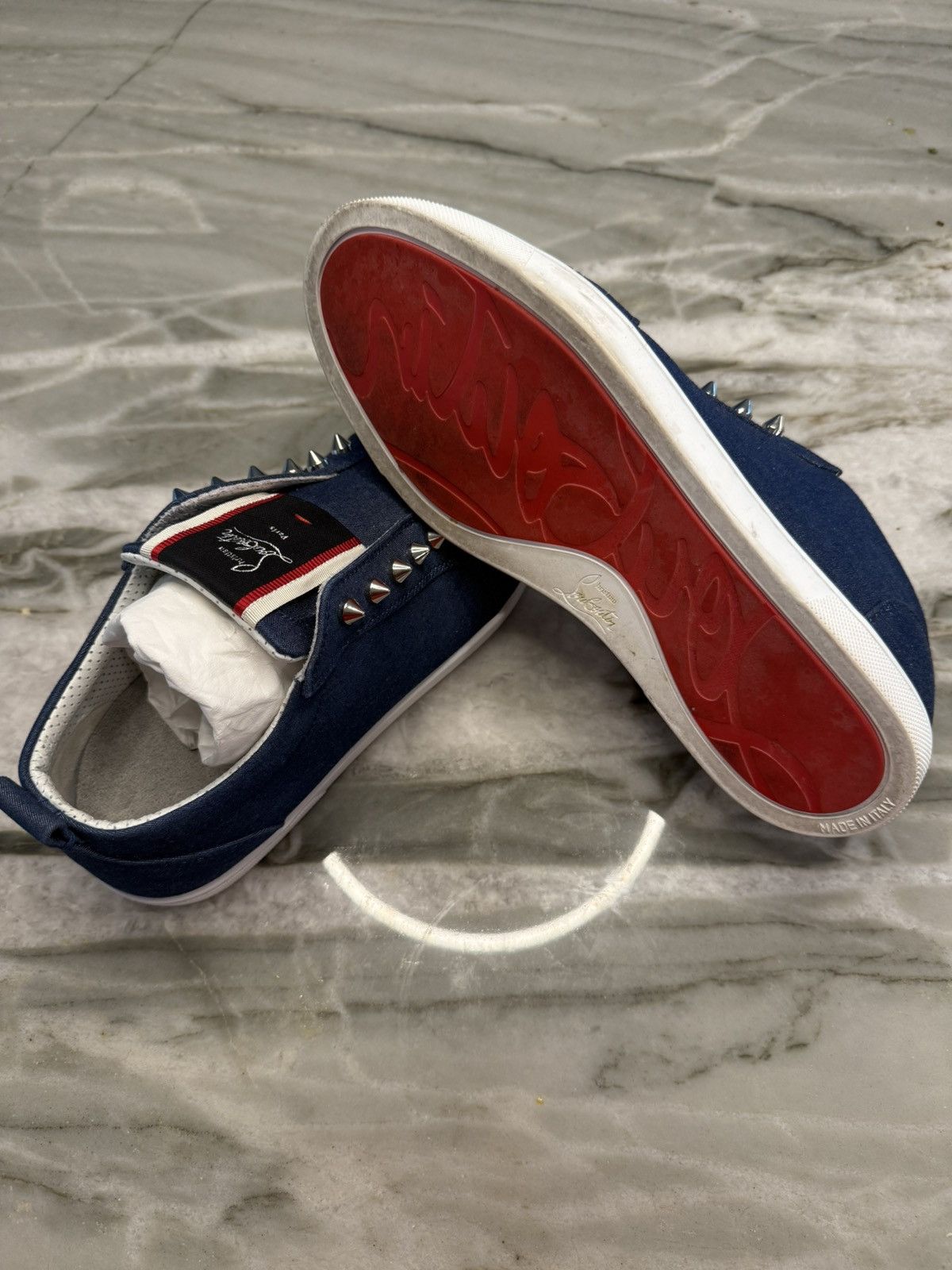 Christian Louboutin FAV FIQUE A VONTADE DENIM Size US 9 / IT 39 - 2 Thumbnail
