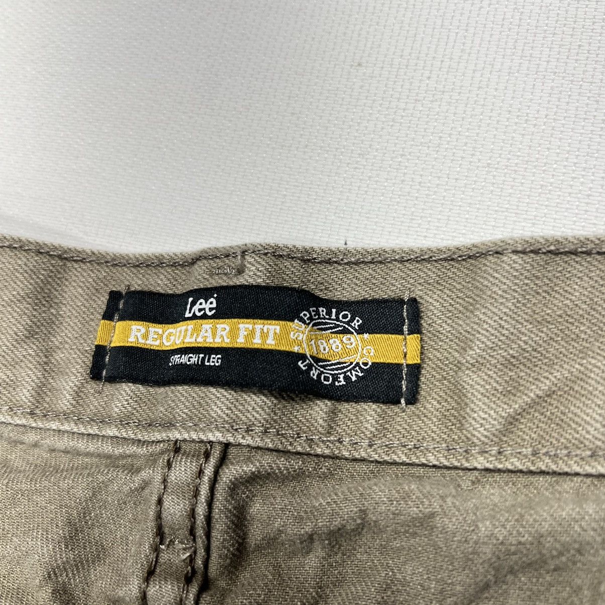 Lee × Vintage Lee Jeans Brown Regular Fit Straight Carpenter Workwear Size US 33 - 7 Thumbnail