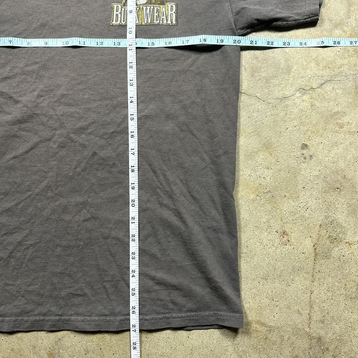 Gildan Vintage 2005 Buckwear Outdoors Funny Deer Camp Shirt Size M Size US M / EU 48-50 / 2 - 7 Thumbnail