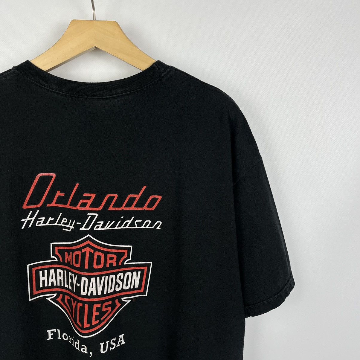 Harley Davidson Vintage Harley Davidson Orlando Skulls Big Logo T Shirt 00’s Size US XL / EU 56 / 4 - 13 Thumbnail