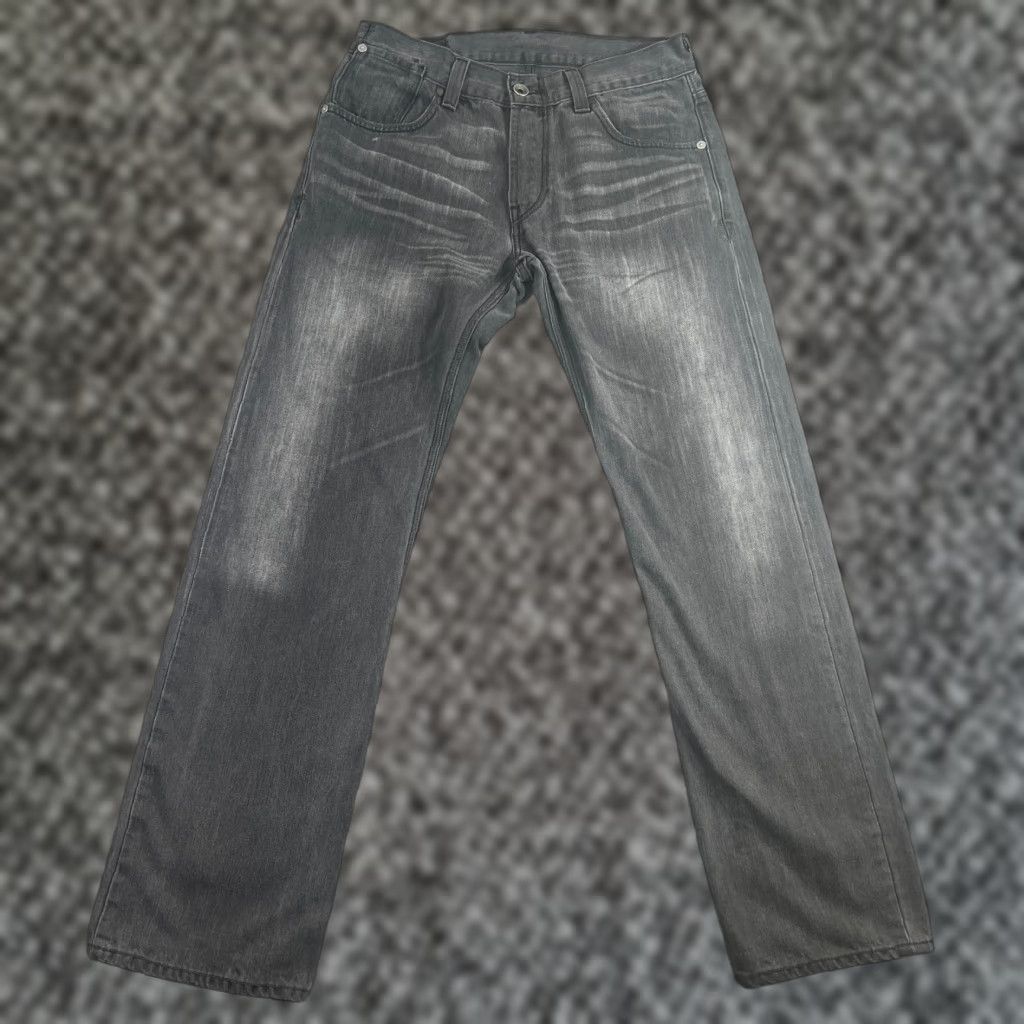 Levi's Levi's 514 Jeans Mens Regular Fit 32x31 Black Denim Straight Pockets Preppy Size US 33 - 1 Thumbnail