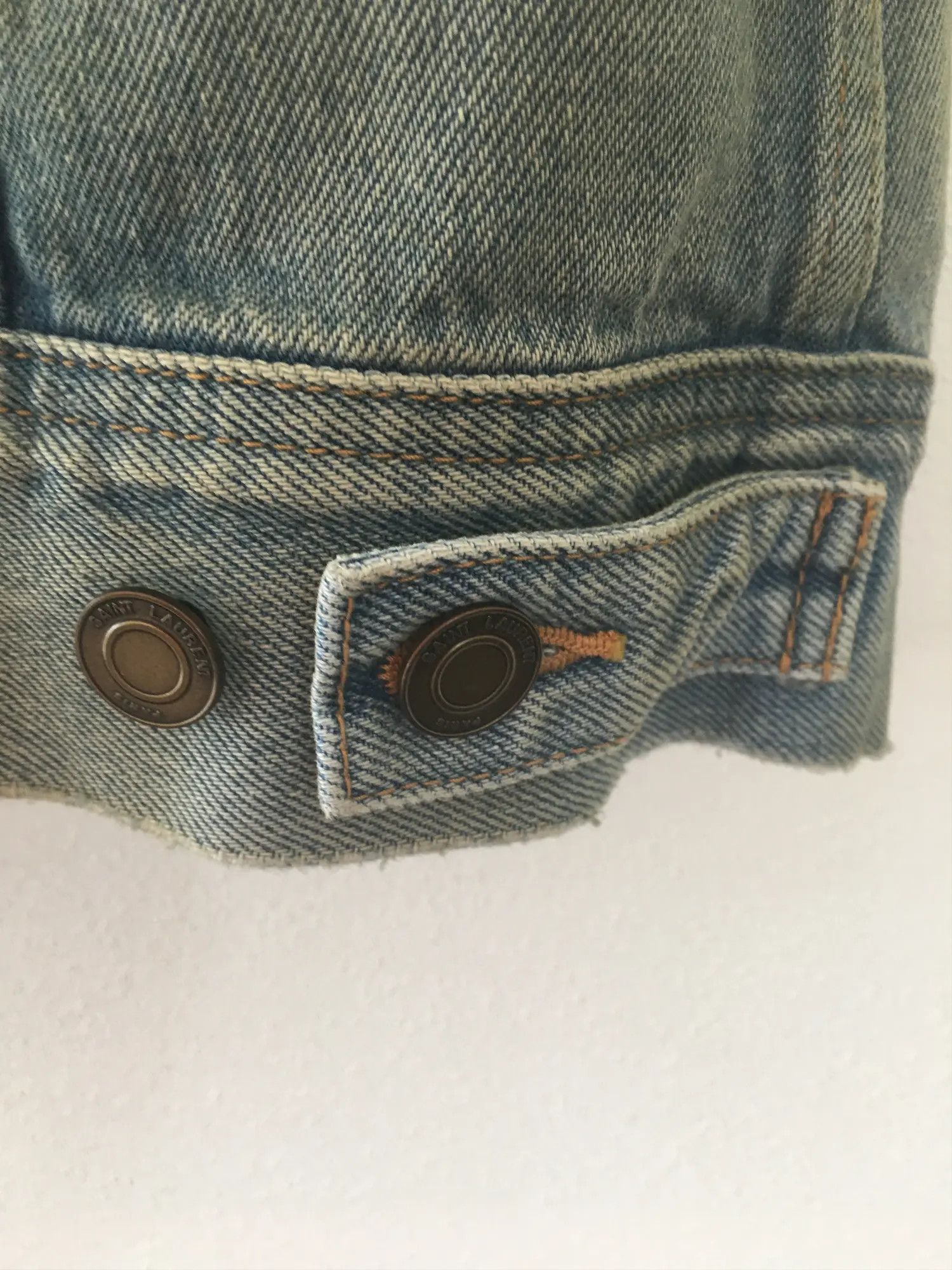 Saint Laurent Paris SS'22 Denim Sleeveless Jacket Size US L / EU 52-54 / 3 - 8 Thumbnail