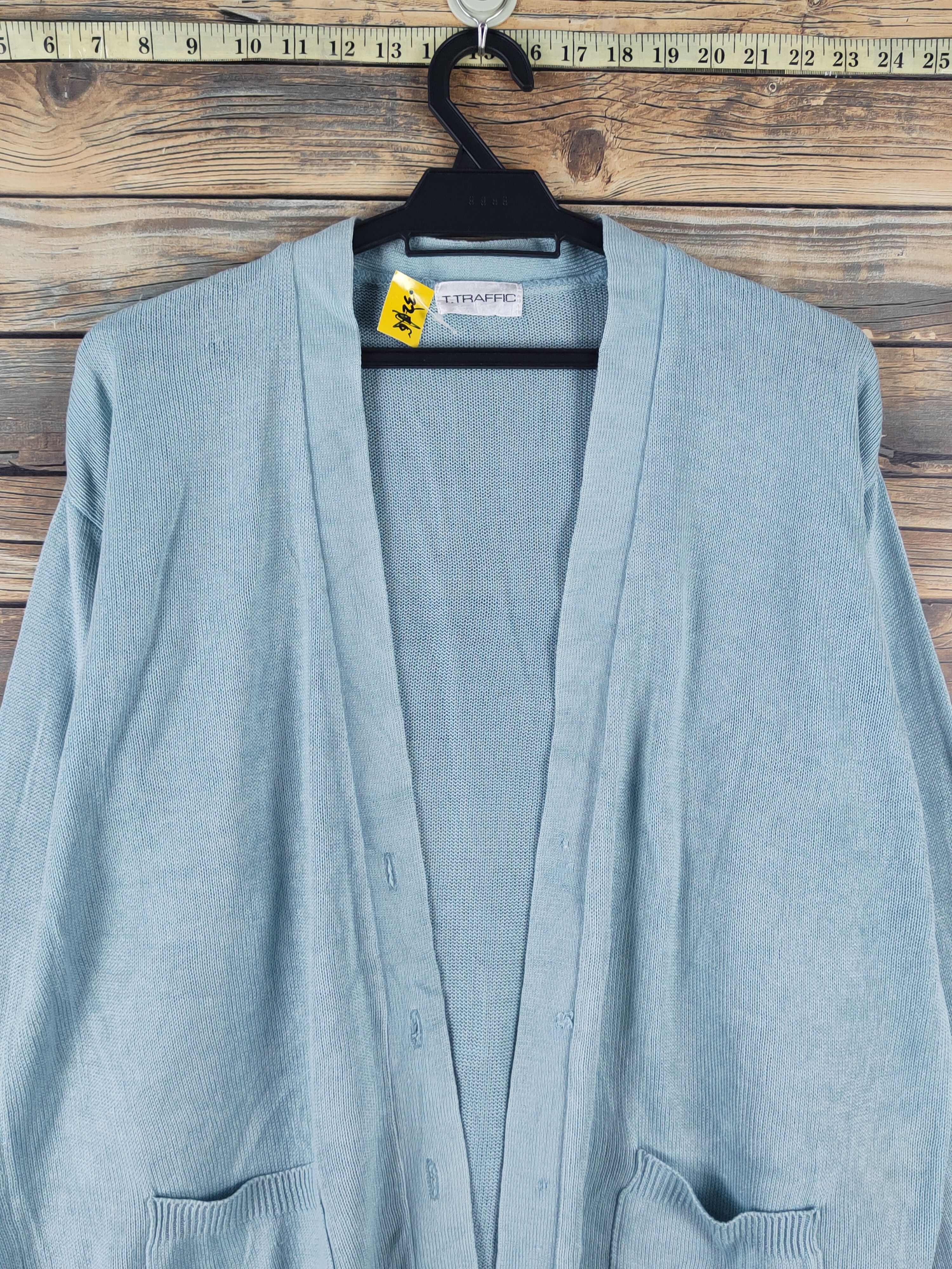 Homespun Knitwear T.Traffic Light Blue Knitwear Cardigan vintage #W1760 Size US M / EU 48-50 / 2 - 2 Thumbnail