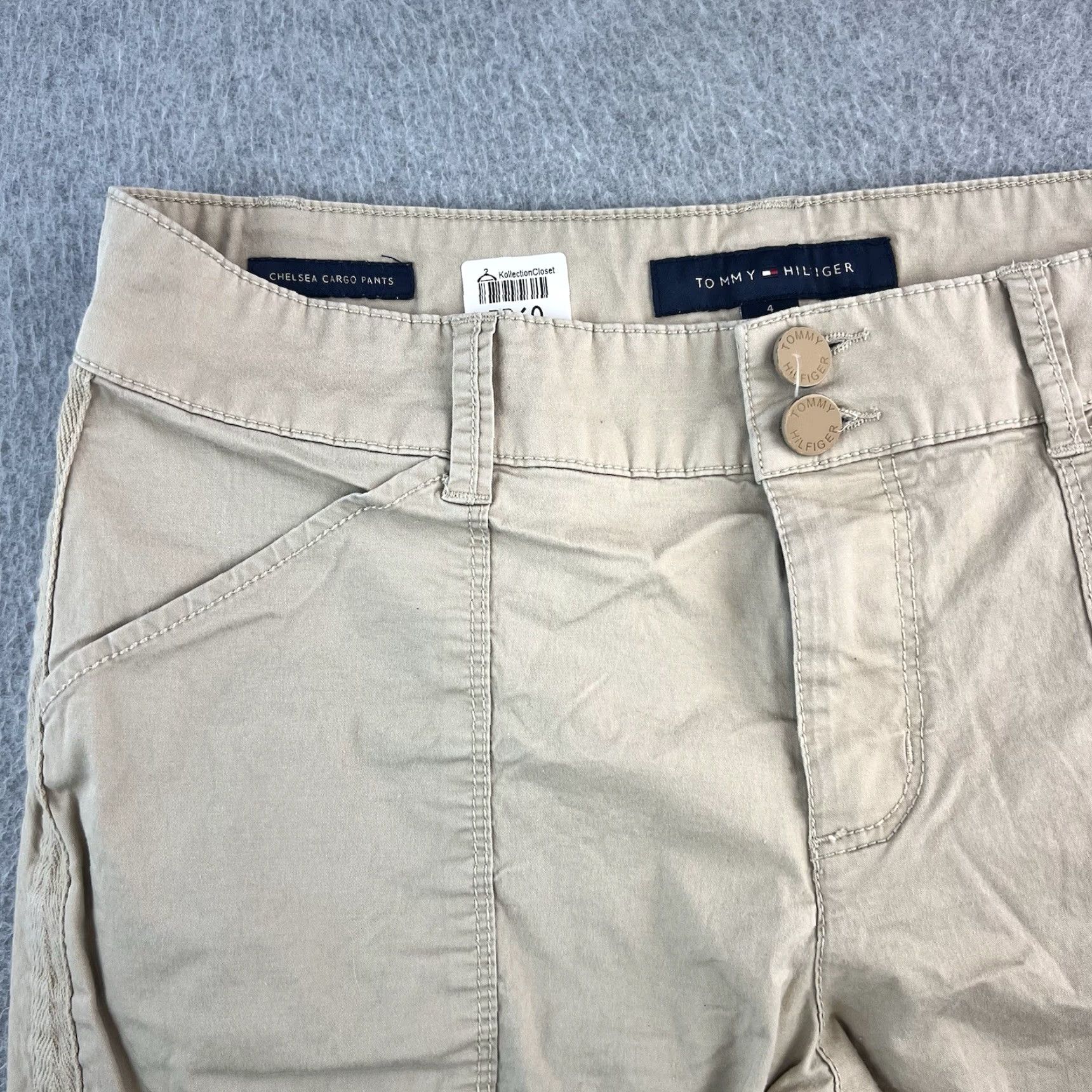 Tommy Hilfiger Tommy Hilfiger Pants Womens 4 Chelsea Cargo Beige Ankle Tie Casual Outdoors Size 27" / US 4 / IT 40 - 7 Thumbnail
