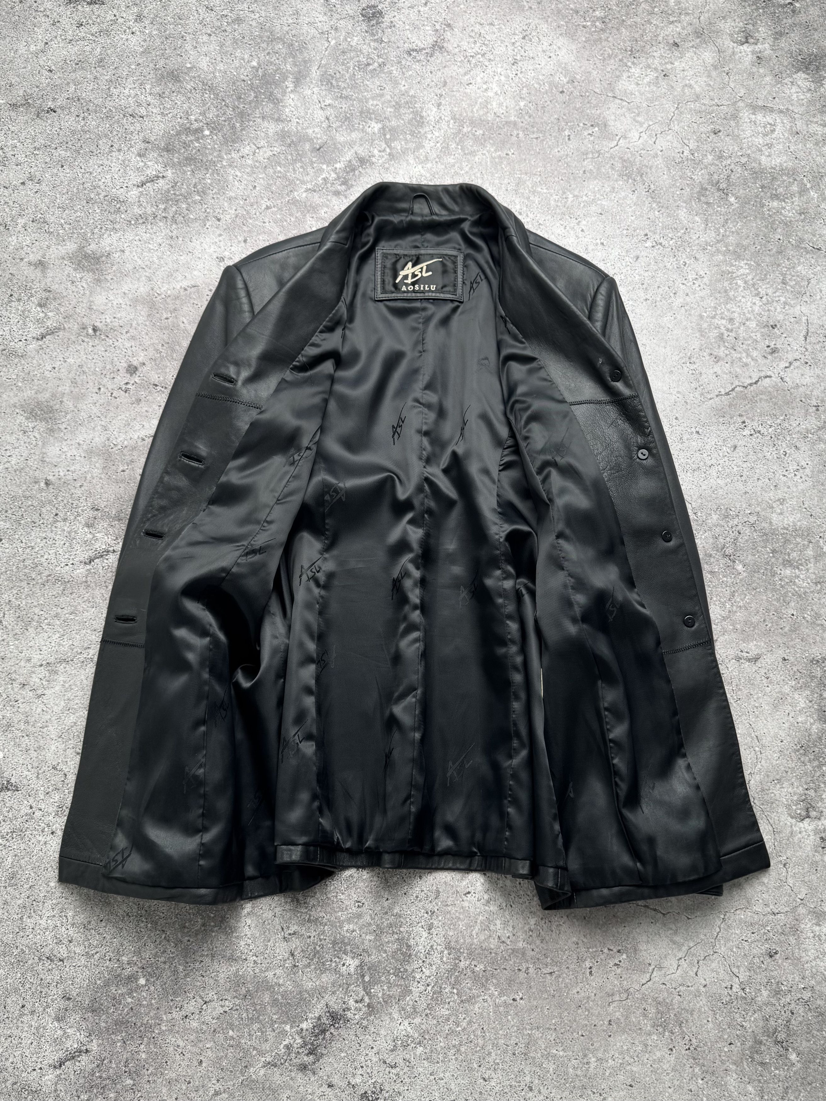 Vintage Vintage Leather Long Jacket C5(V416) Size L / US 10 / IT 46 - 6 Thumbnail