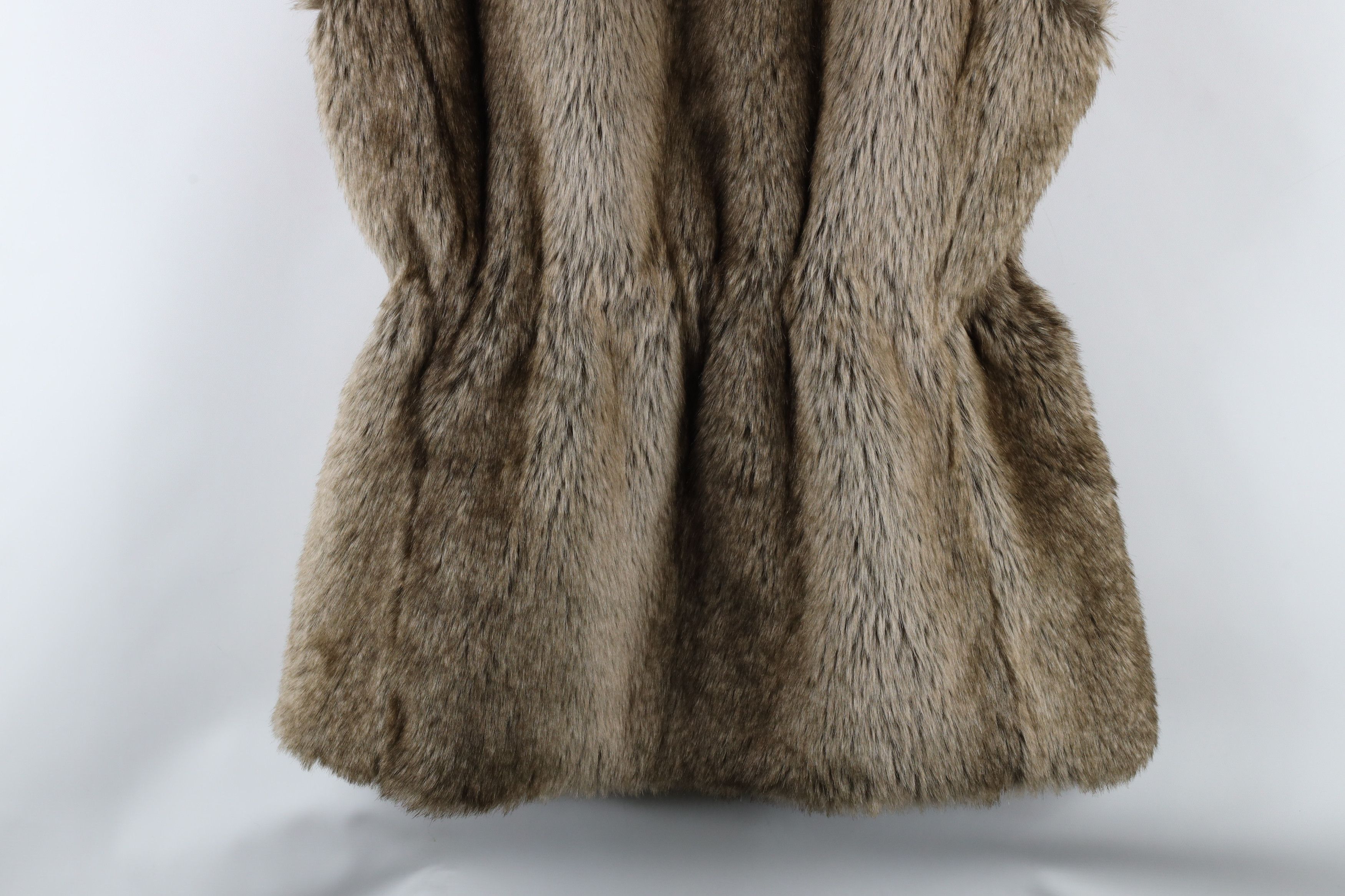 Banana Republic × Vintage Banana Republic Faux Fur Quilted Clasp Vest Jacket Brown Size M / US 6-8 / IT 42-44 - 12 Thumbnail