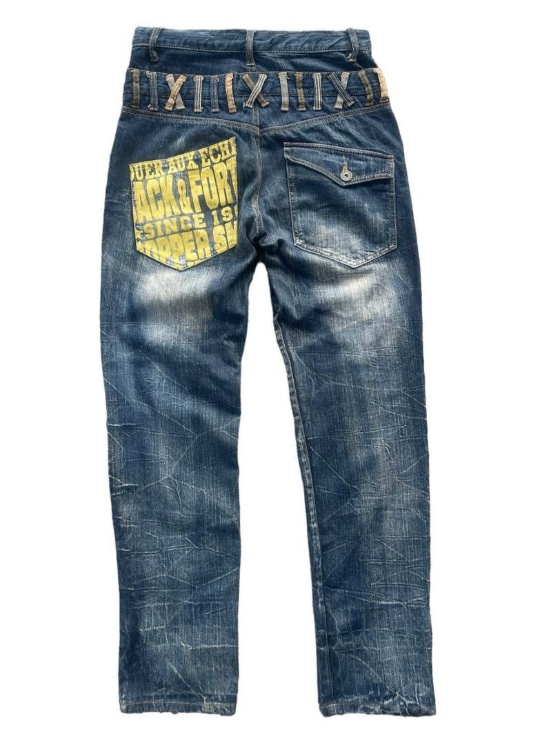 Japanese Brand Japanese Brand Double Waist Jeans Size US 32 / EU 48 - 8 Thumbnail