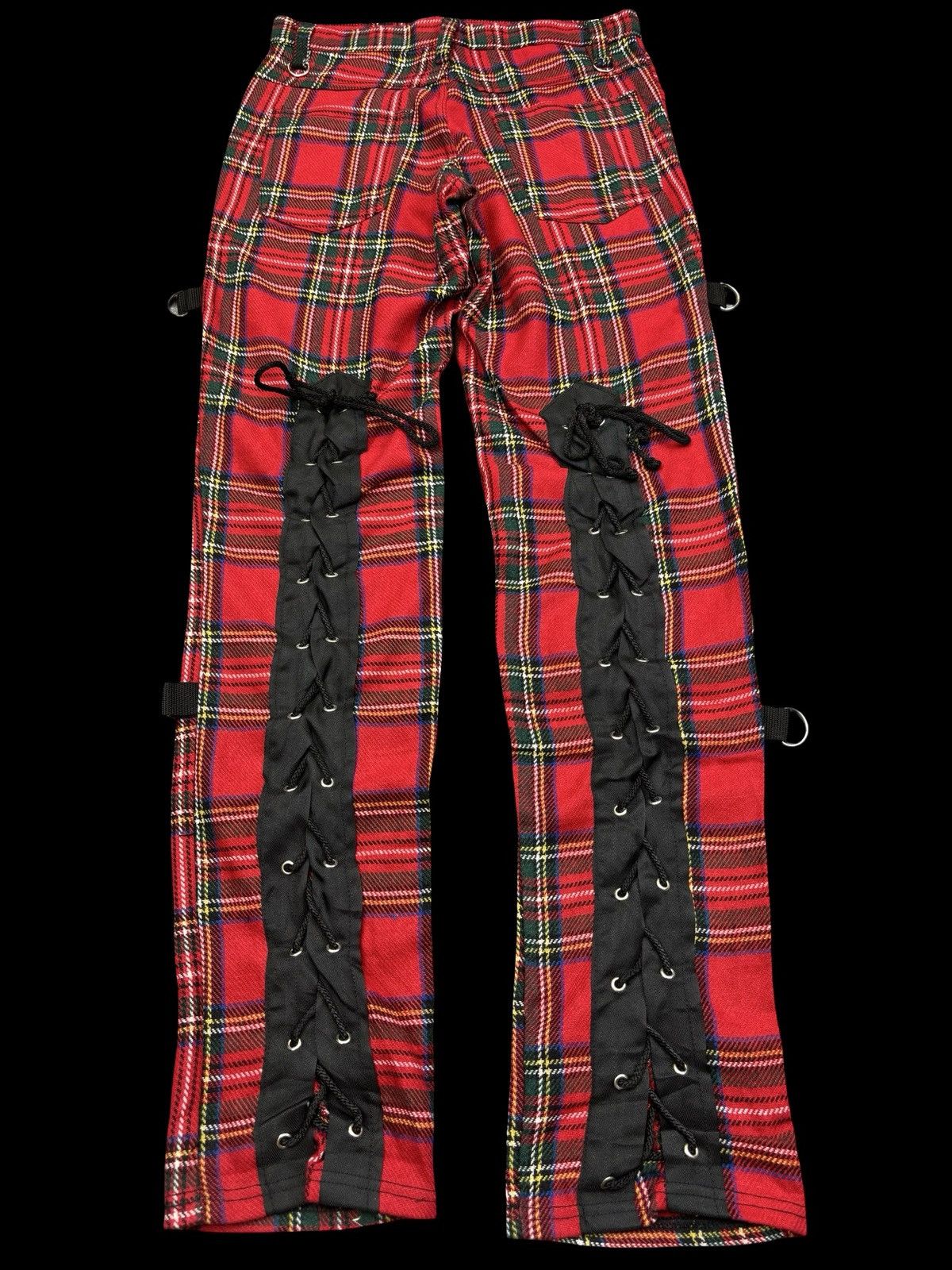 Seditionaries 💥Seditionaries💥Tiger Punk Lace Up Tartan Pant F764 Size US 30 / EU 46 - 1 Thumbnail