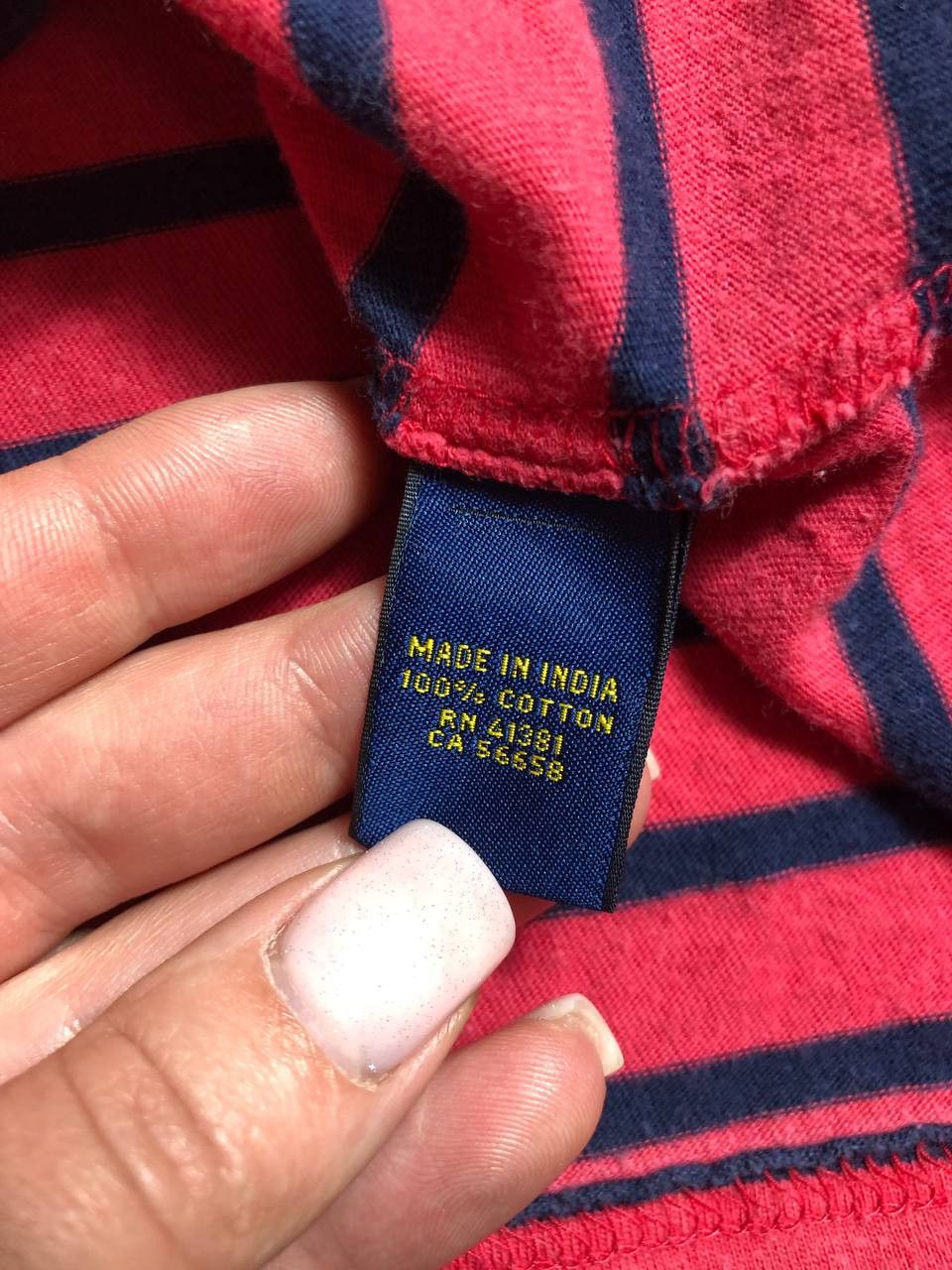 Polo Ralph Lauren × Ralph Lauren × Vintage Vintage Polo Ralph Lauren Pocket Stripe Tee Size US L / EU 52-54 / 3 - 3 Thumbnail