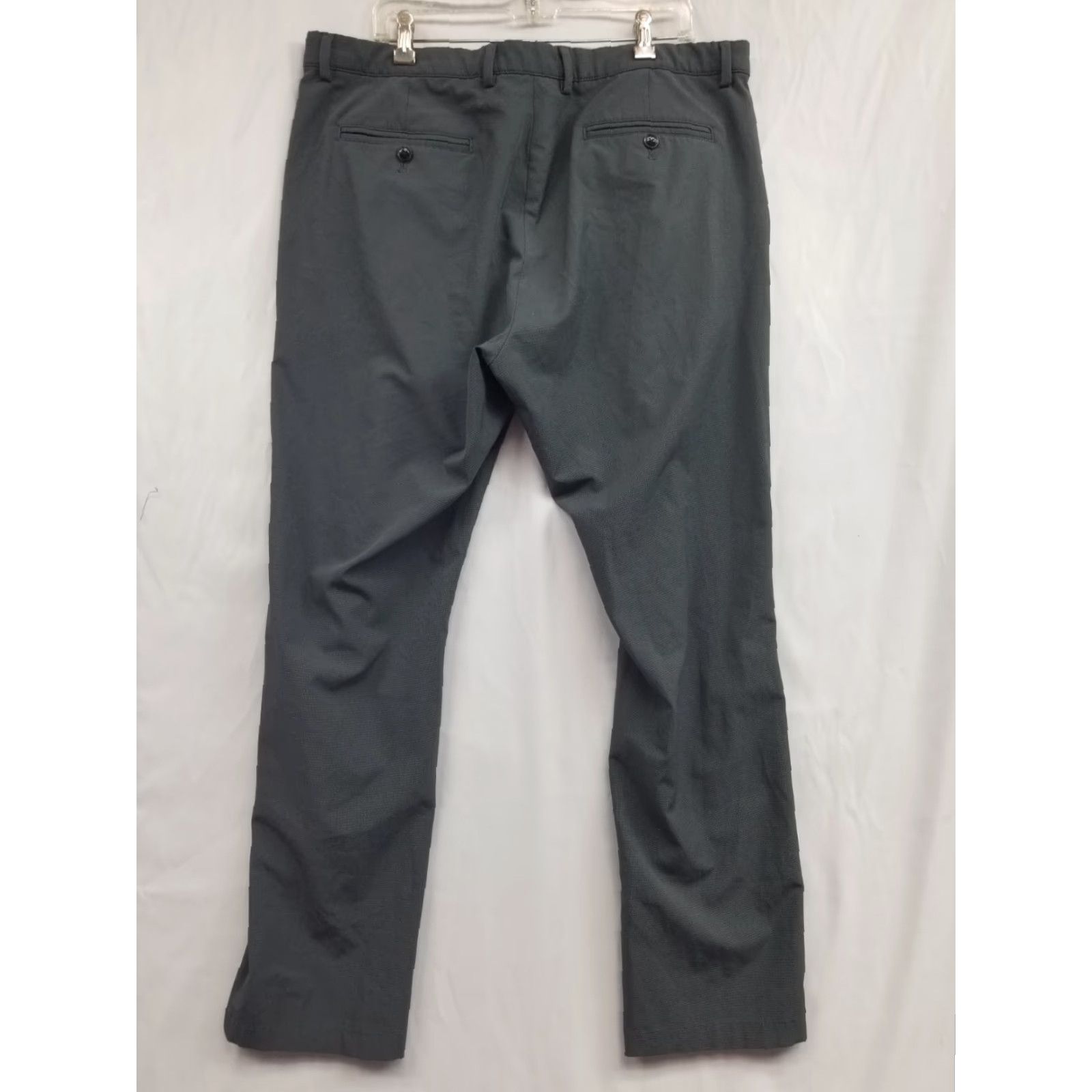 Vintage Greg Norman Men's Pants Golf Flat Front 38x32 Gray Polyester Spandex Regular Mens Size US 38 / EU 54 - 2 Thumbnail