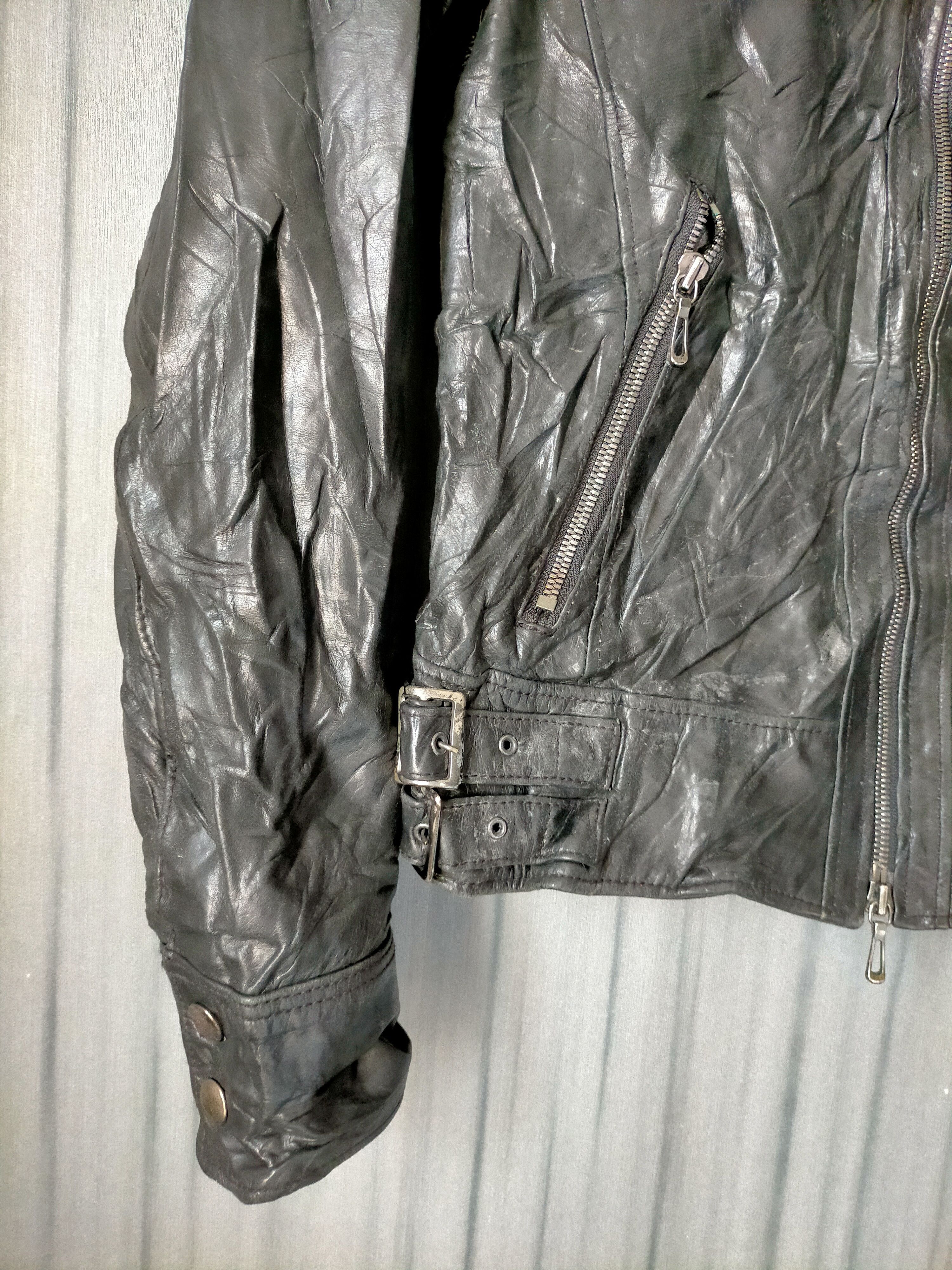 Tete Homme Tete Homme Issey Miyake Vintage Leather Ramones Jacket Size US M / EU 48-50 / 2 - 7 Thumbnail