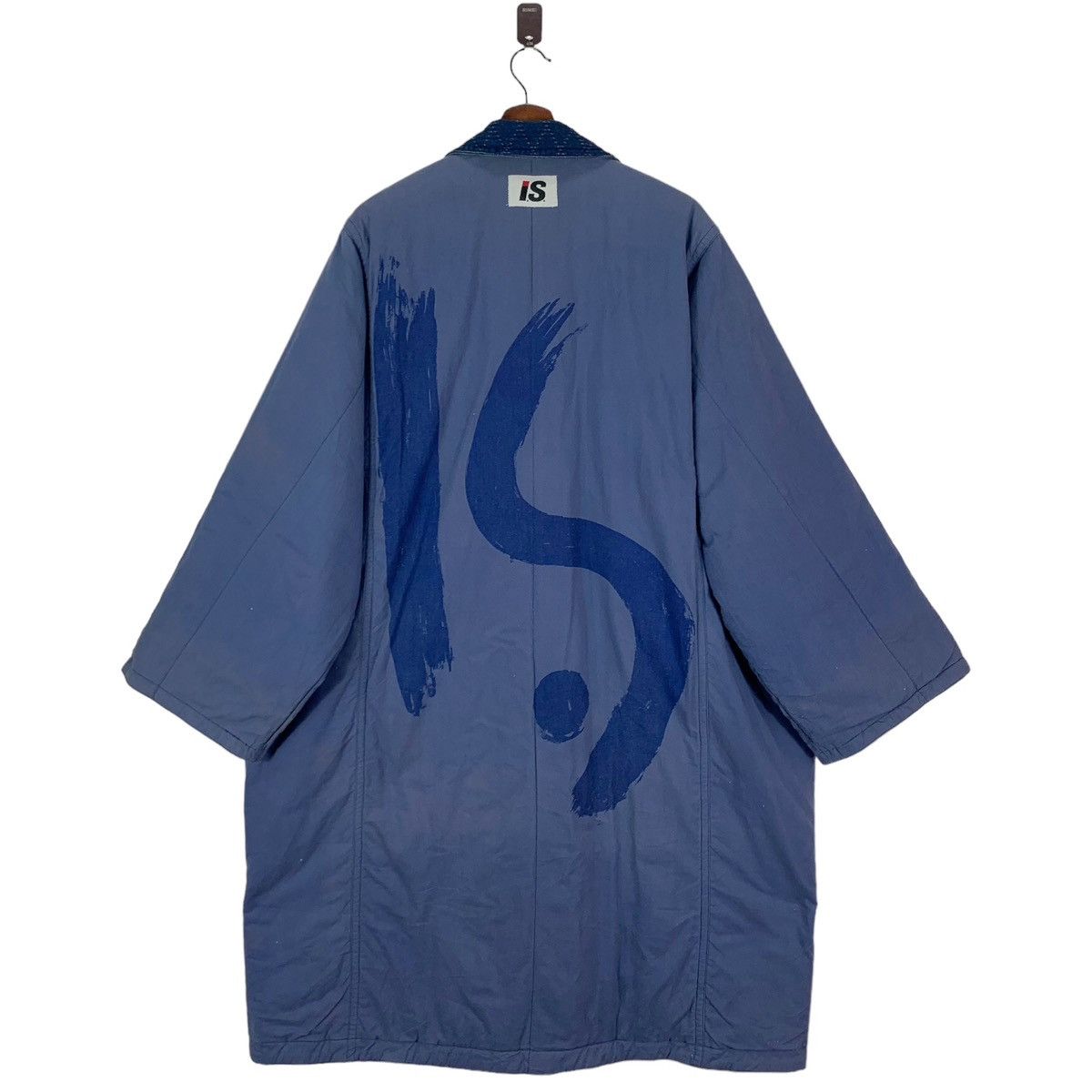 Issey Miyake VINTAGE 80s ISSEY MIYAKE IS LABEL INDIGO DENIM BORO JACKET Size US XL / EU 56 / 4 - 7 Thumbnail