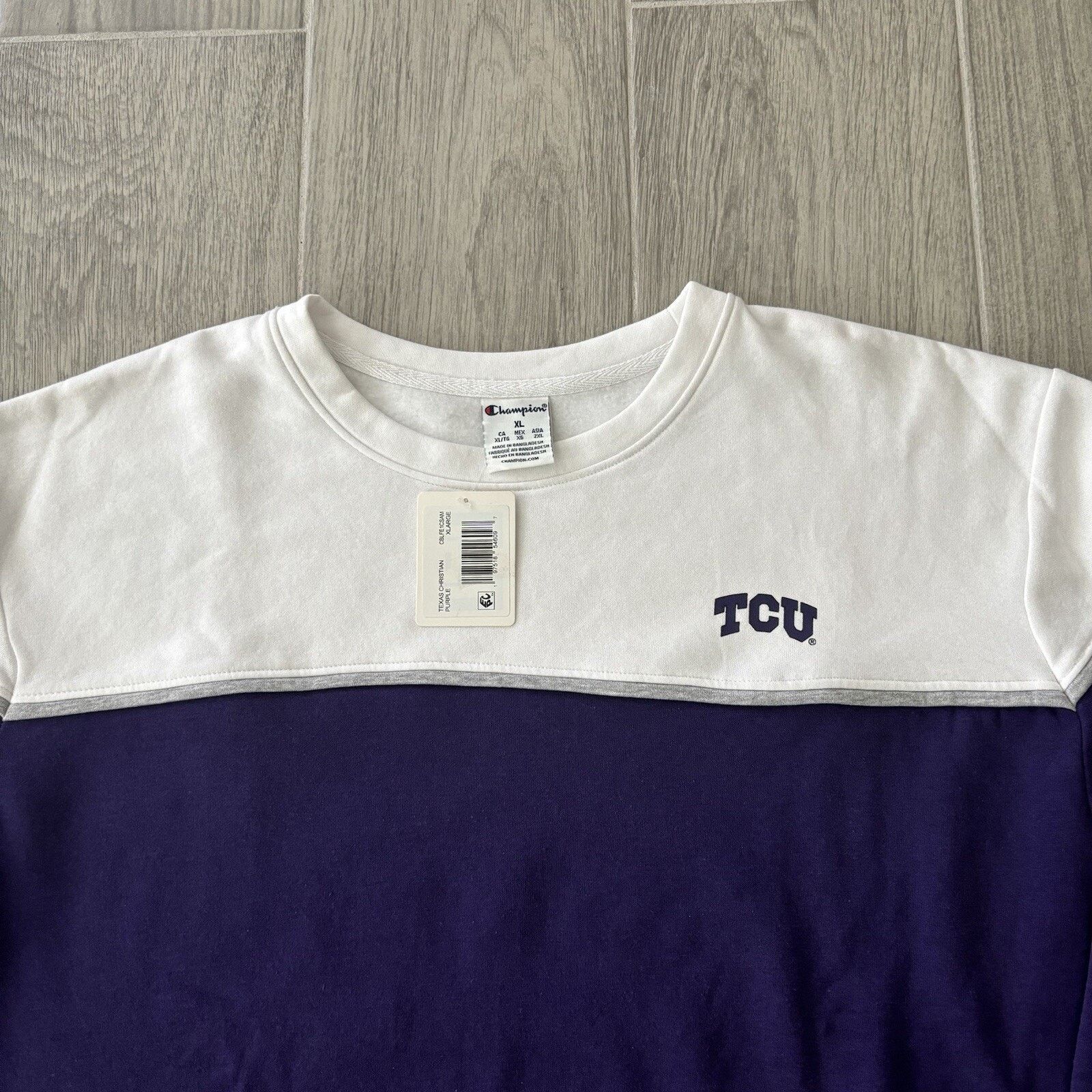 Champion NWT Champion Men’s XL TCU Crewneck Pullover Sweater Size US XL / EU 56 / 4 - 3 Thumbnail