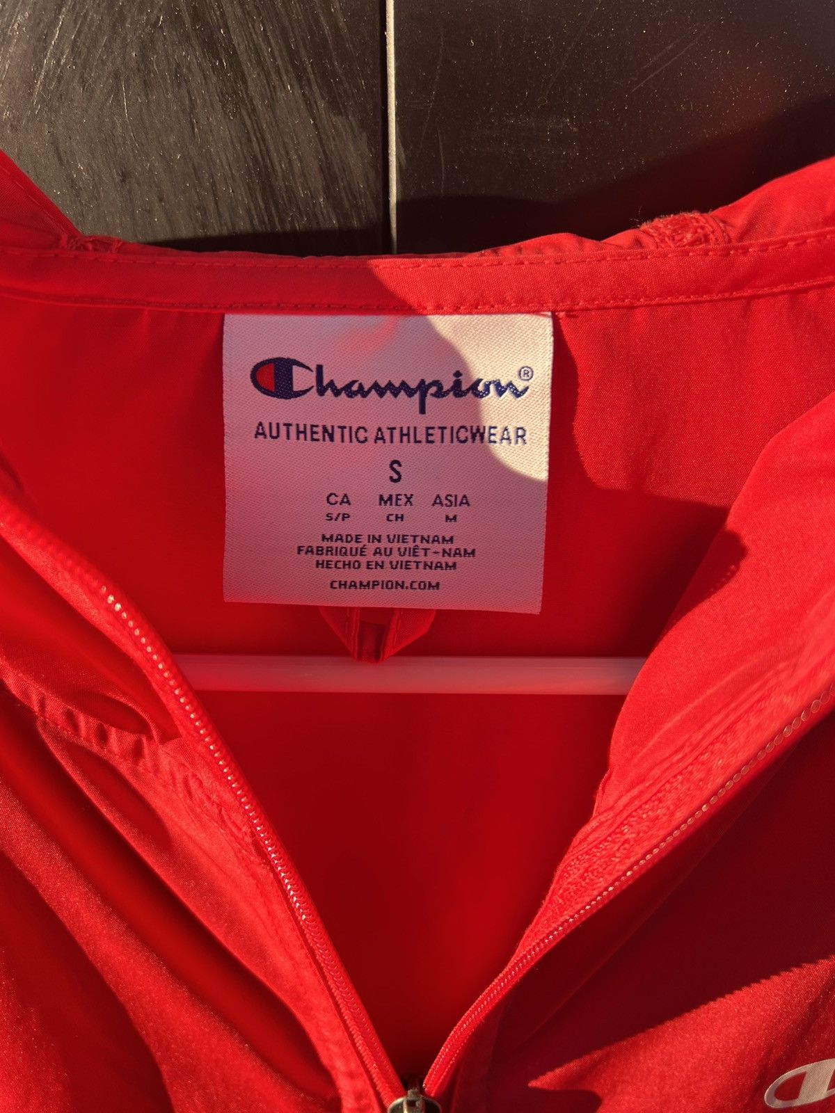 Champion Red Champion Windbreaker Jacket Size US S / EU 44-46 / 1 - 3 Thumbnail