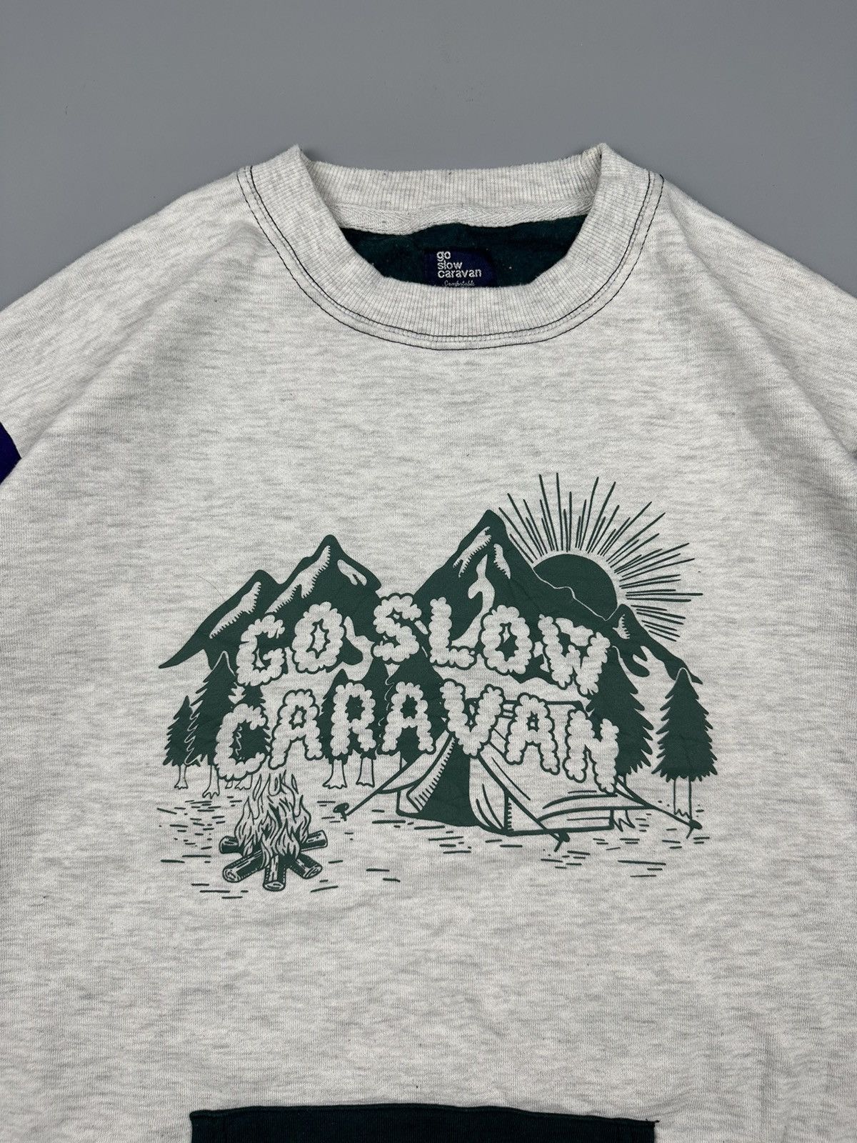 go slow caravan Vintage Go Slow Caravan Multi Colour Sweat Shirt Size US XXL / EU 58 / 5 - 5 Thumbnail