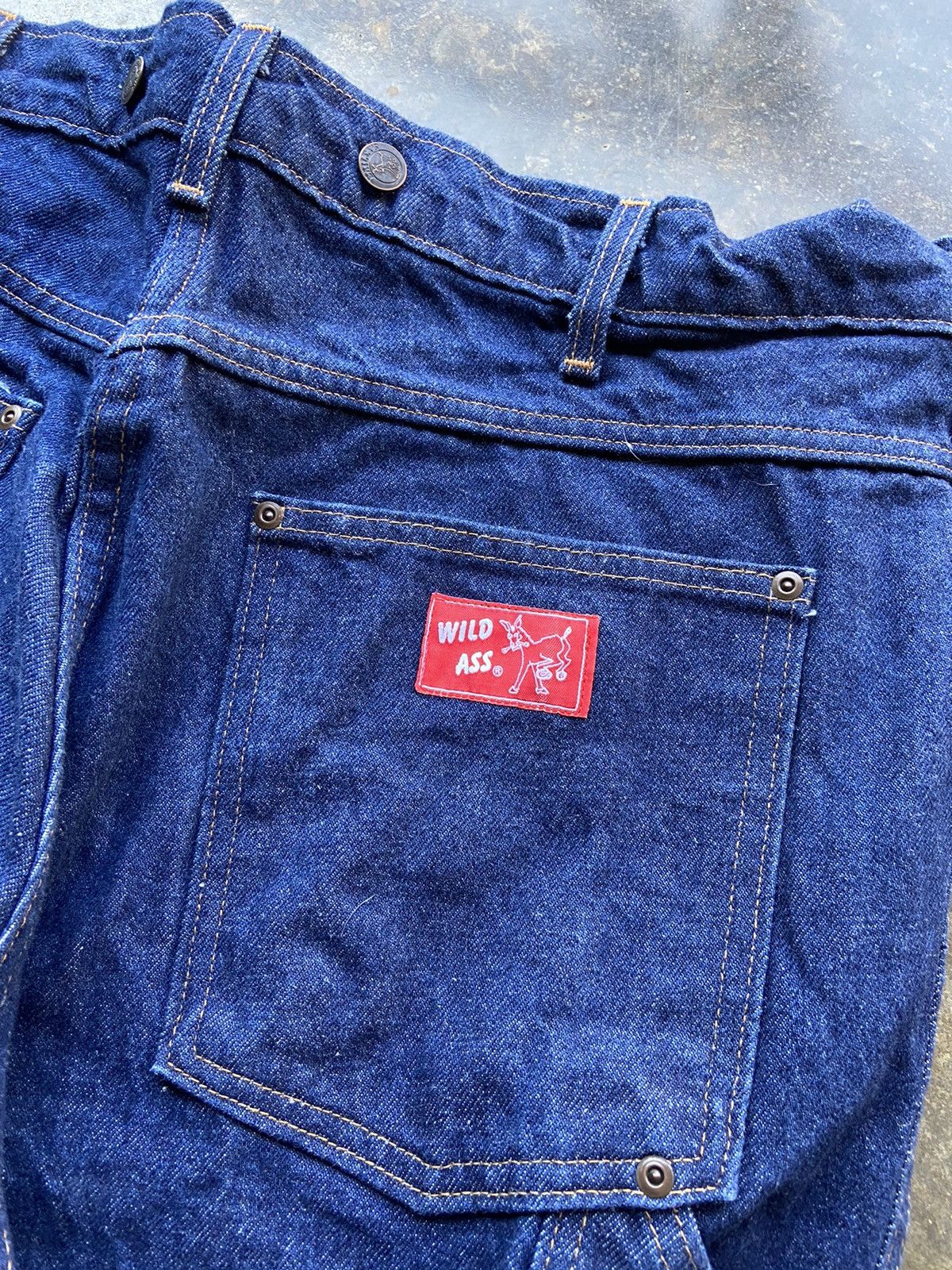 Vintage Crazy Vintage 80’s Wild Ass Baggy Blue Jeans Carhartt Style Size US 40 / EU 56 - 2 Thumbnail