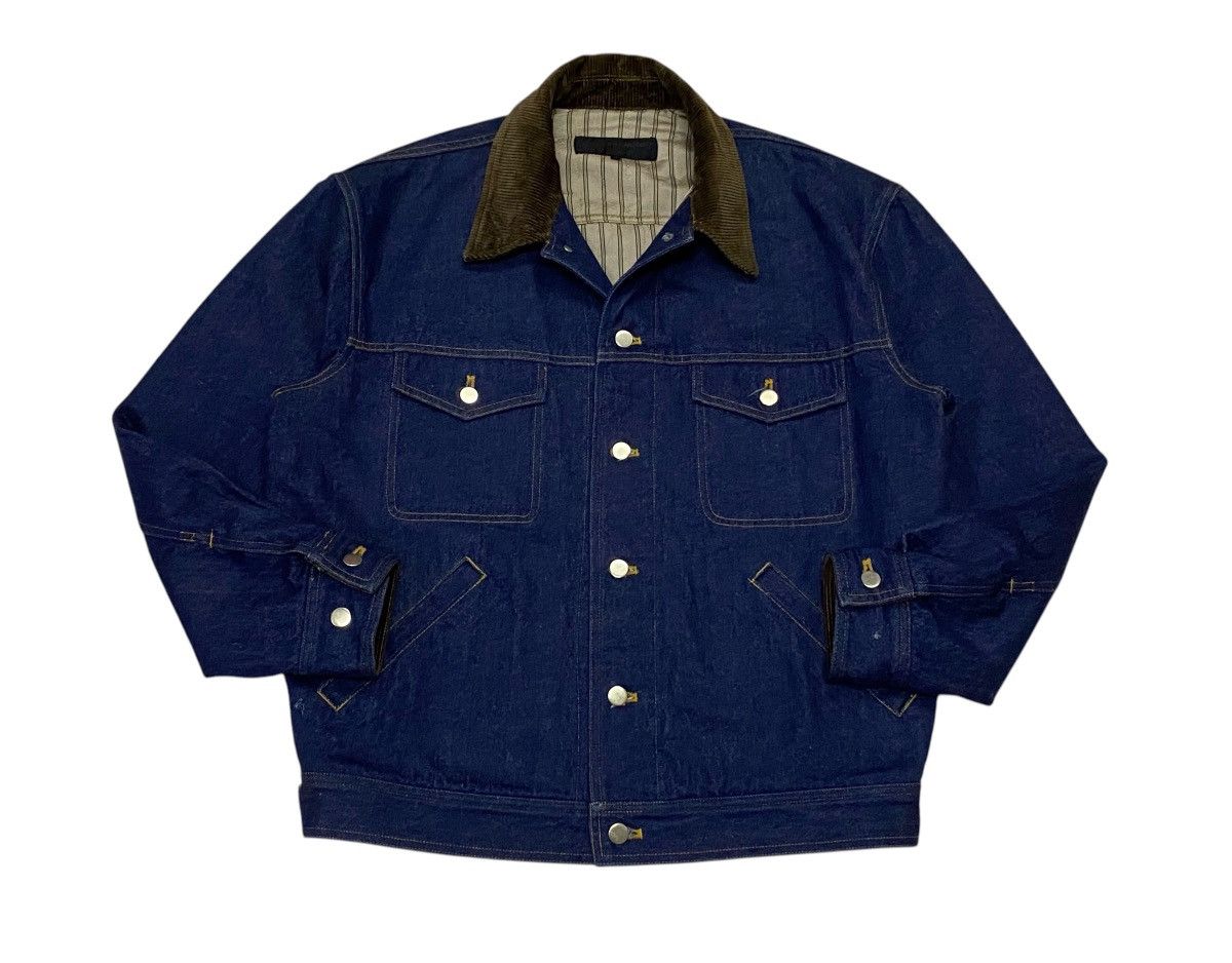 Comme des Garcons Rare🔥Vintage Comme Des Garçons Homme Denim Jacket Size US M / EU 48-50 / 2 - 4 Thumbnail