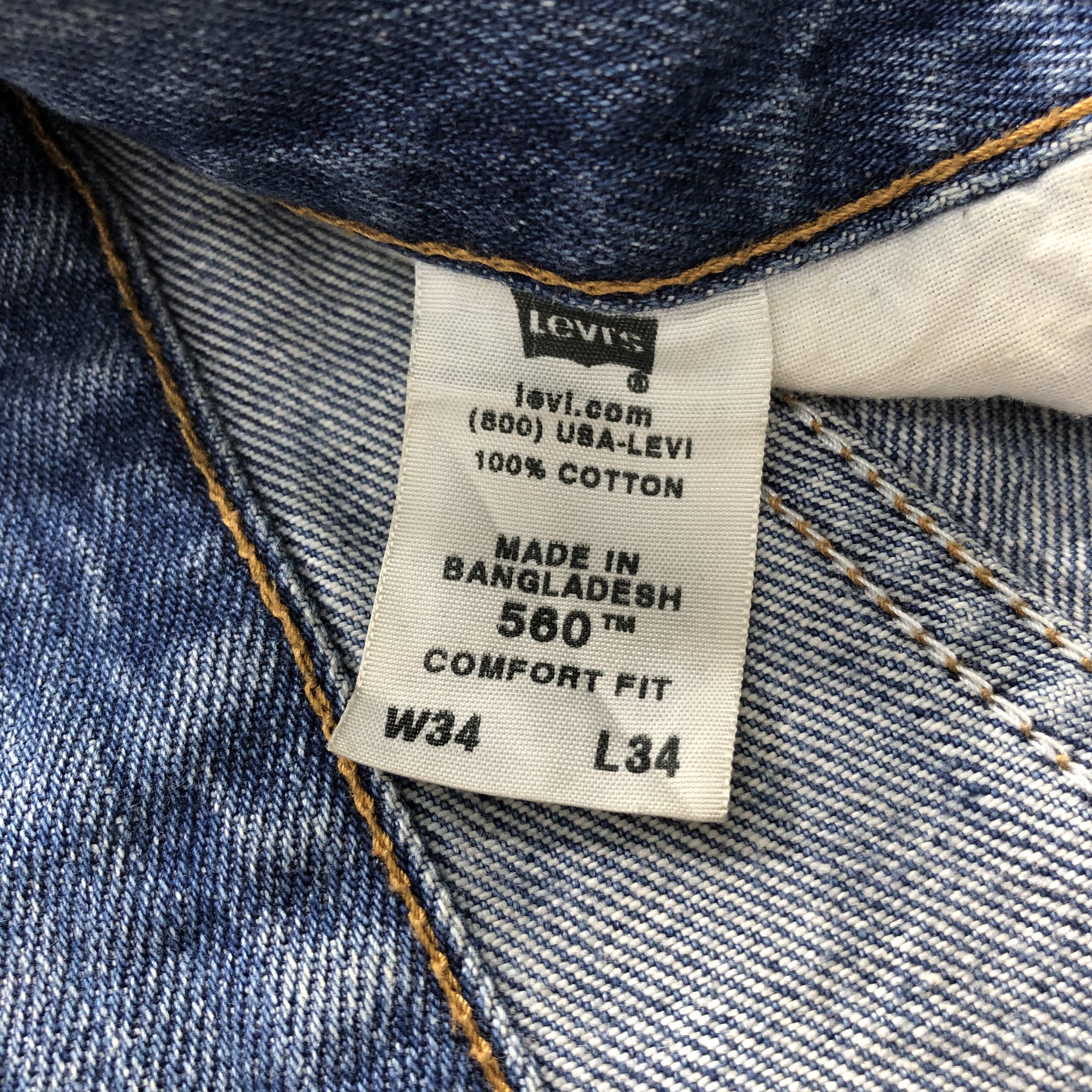Levi's Vintage Levis 560 Jeans Comfort Fit Denim KJ950 Size US 33 - 17 Thumbnail
