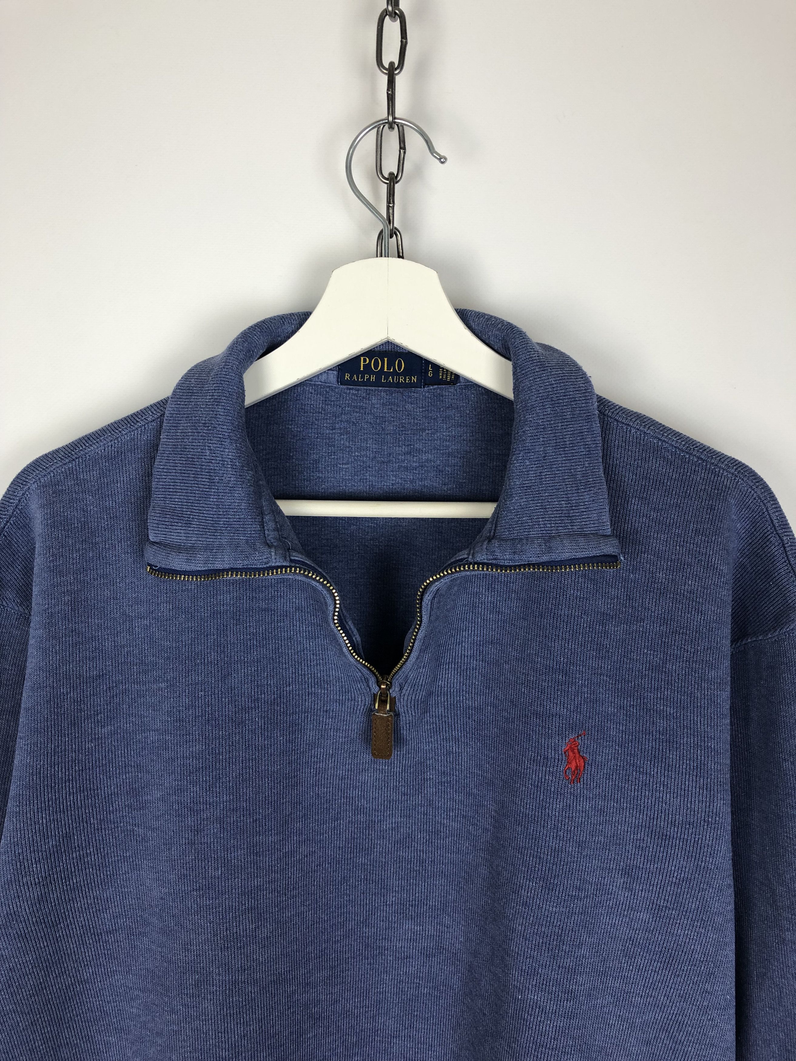 Polo Ralph Lauren Polo Ralph Lauren 1/4 Zip Sweatshirt Pullover Small Logo L Size US L / EU 52-54 / 3 - 6 Thumbnail