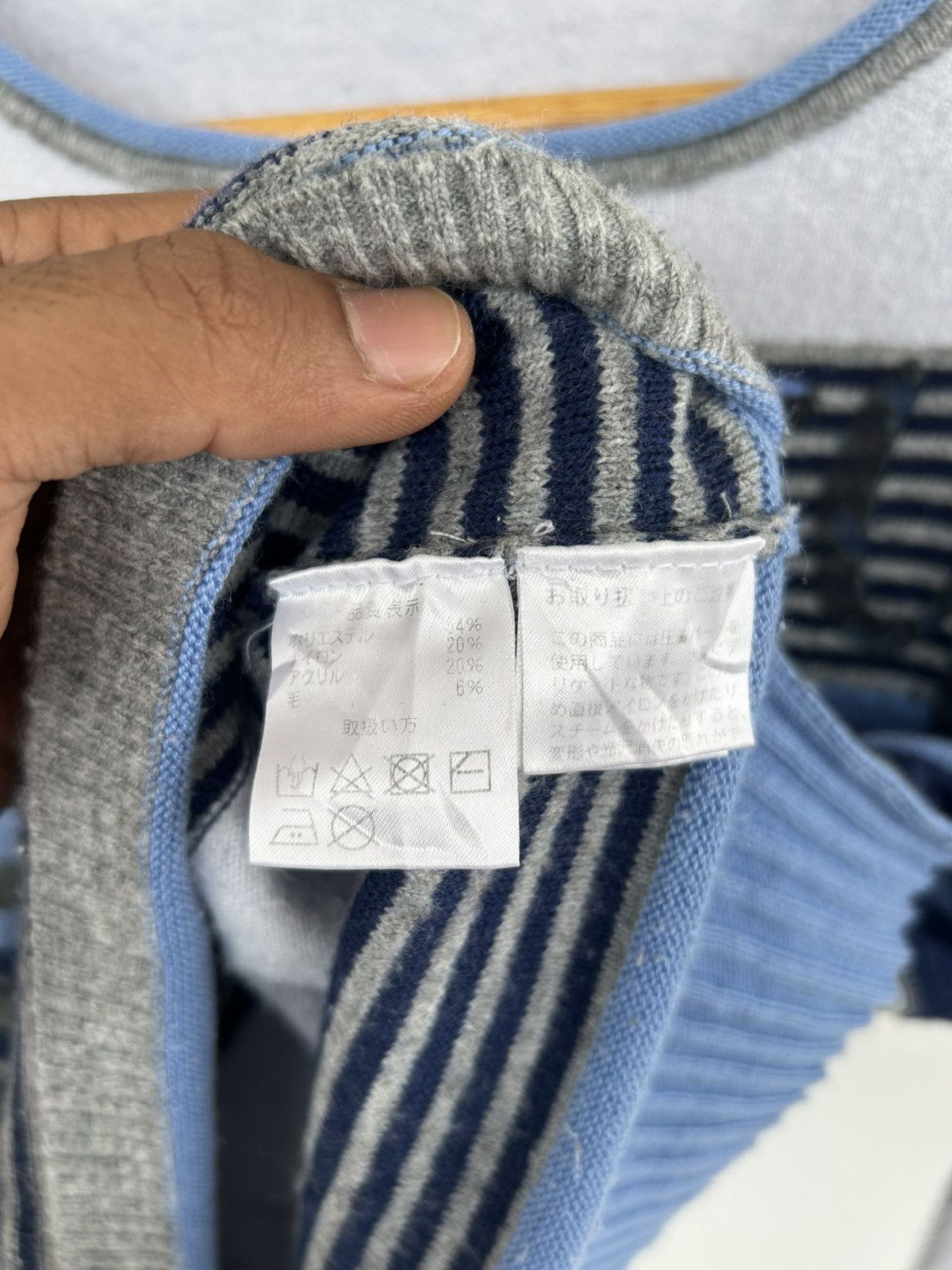 Japanese Brand Cest Moijeu Femme Knitwear Blue Sweat Size US M / EU 48-50 / 2 - 5 Thumbnail