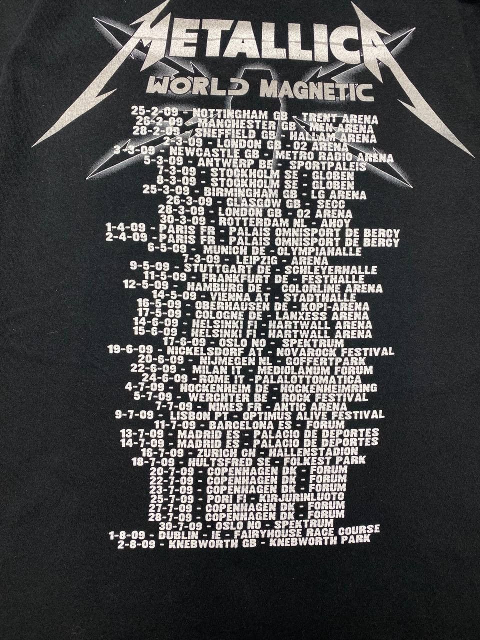 Band Tees Metallica 2008/2009 World Magnetic Tour T-Shirt Size US XL / EU 56 / 4 - 11 Thumbnail