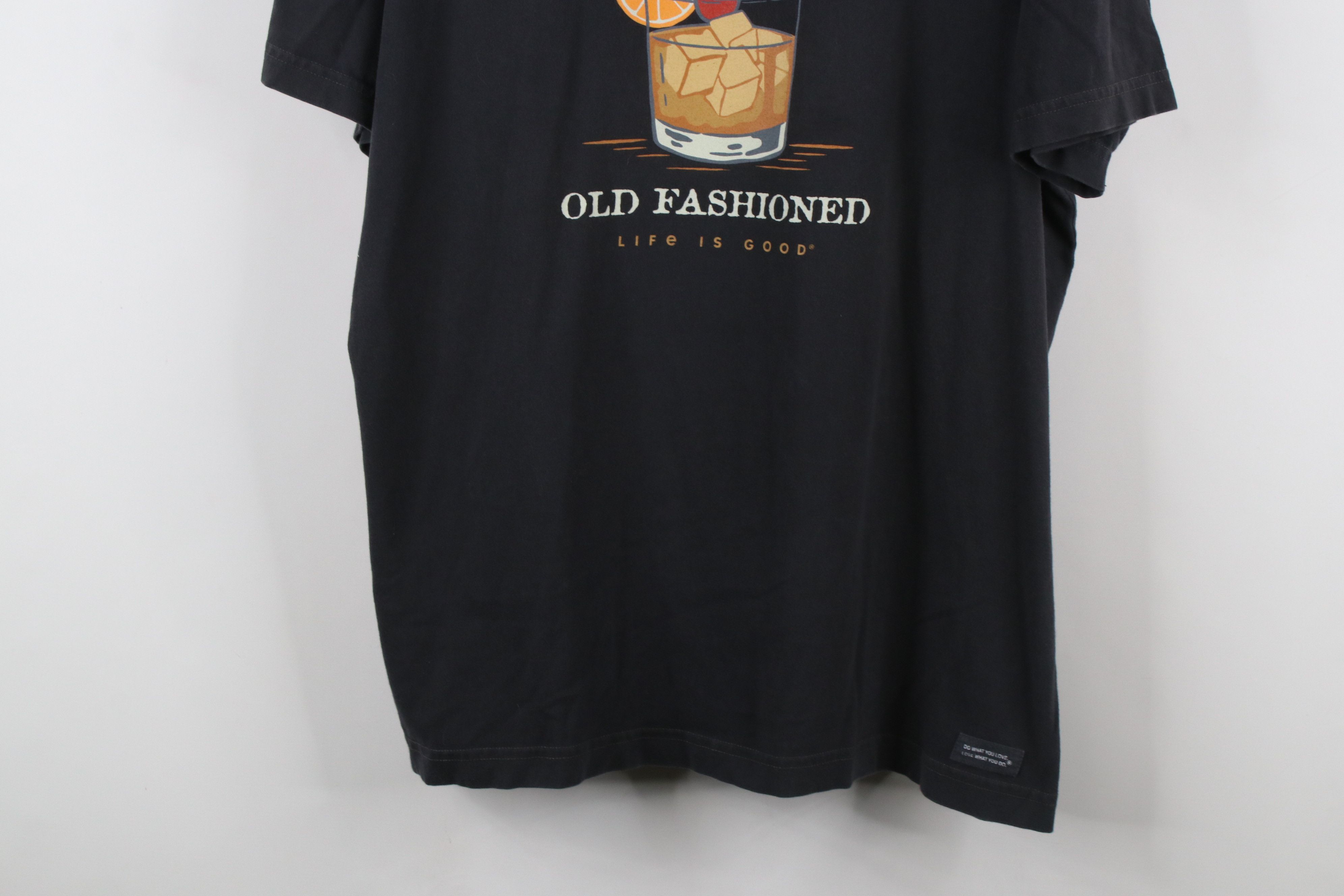 Life is Good × Vintage Life Is Good Crusher Call Me Old Fashioned T-Shirt Dark Gray Size US XL / EU 56 / 4 - 3 Thumbnail