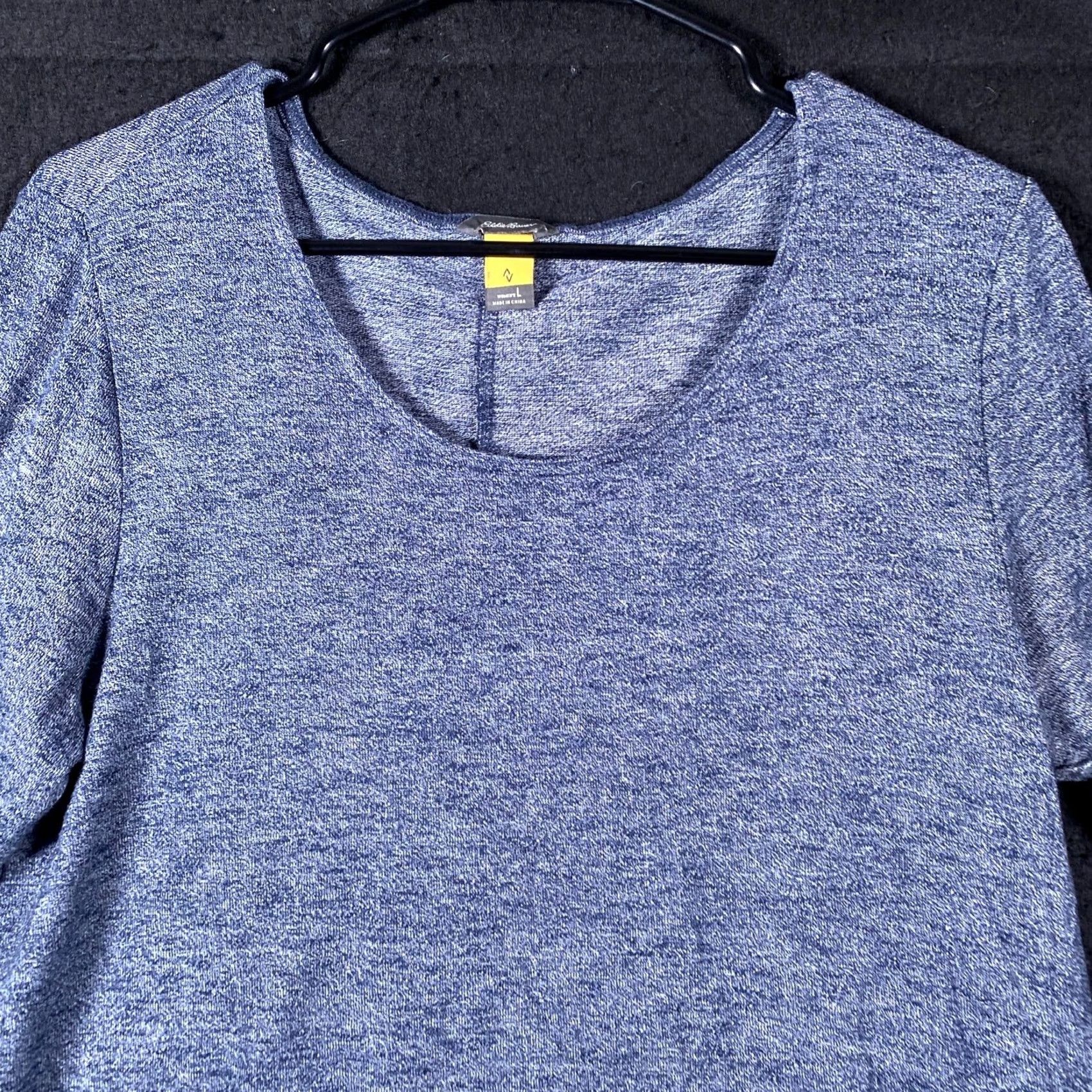 Eddie Bauer Eddie Bauer Womens Dress Blue Half Sleeve Round Neck Travex Stretch Large Size L / US 10 / IT 46 - 2 Thumbnail