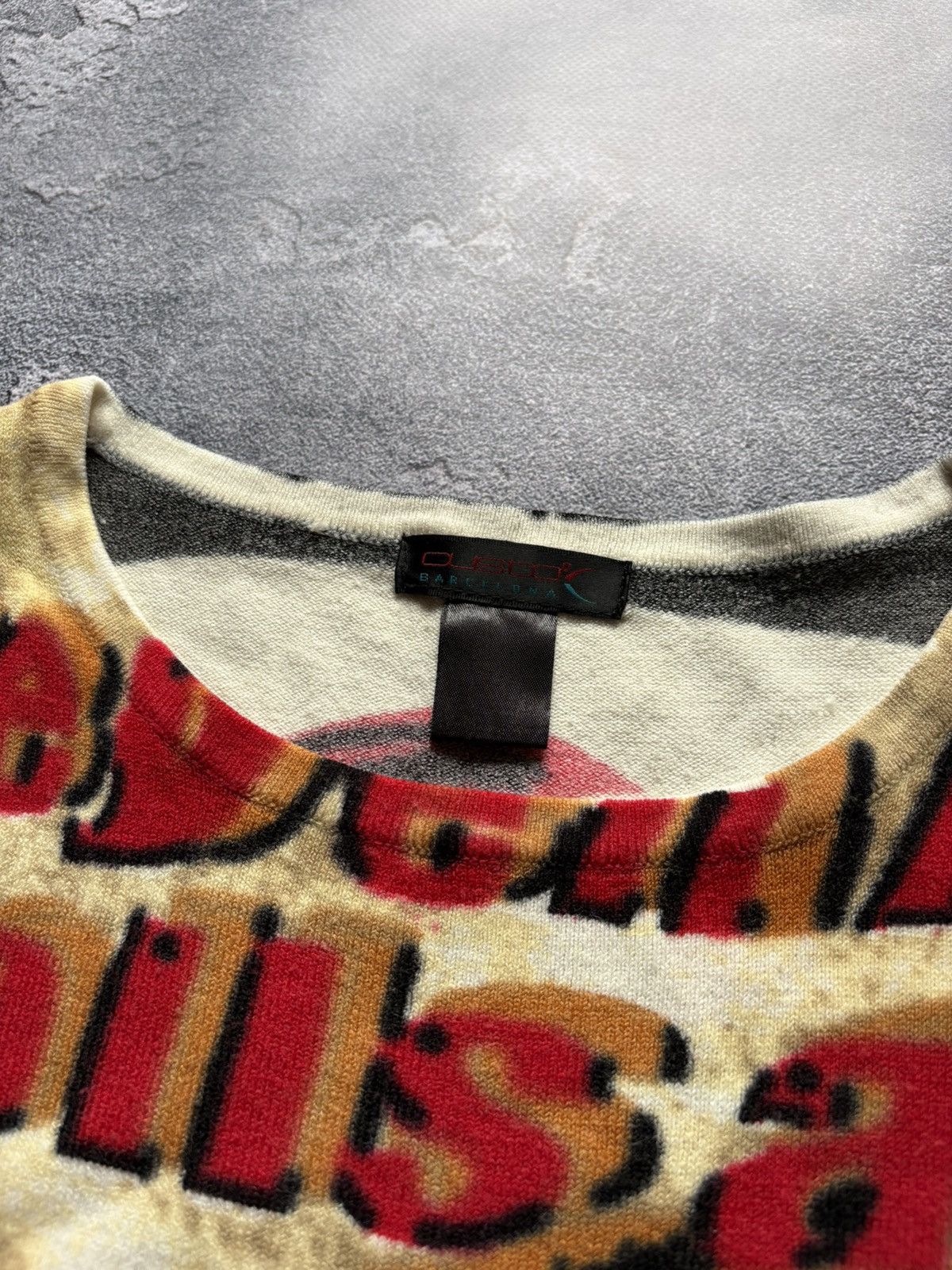Custo Barcelona Vintage Custo Barcelona All Over Print Y2K Wool Sweater Rare Size M / US 6-8 / IT 42-44 - 8 Thumbnail