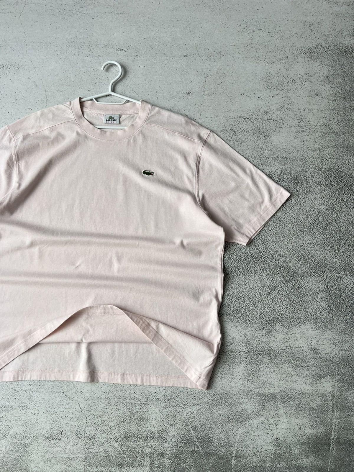 Lacoste Rare Lacoste Pastel Pink Croc Tee Size XL Vintage Size US XL / EU 56 / 4 - 2 Thumbnail