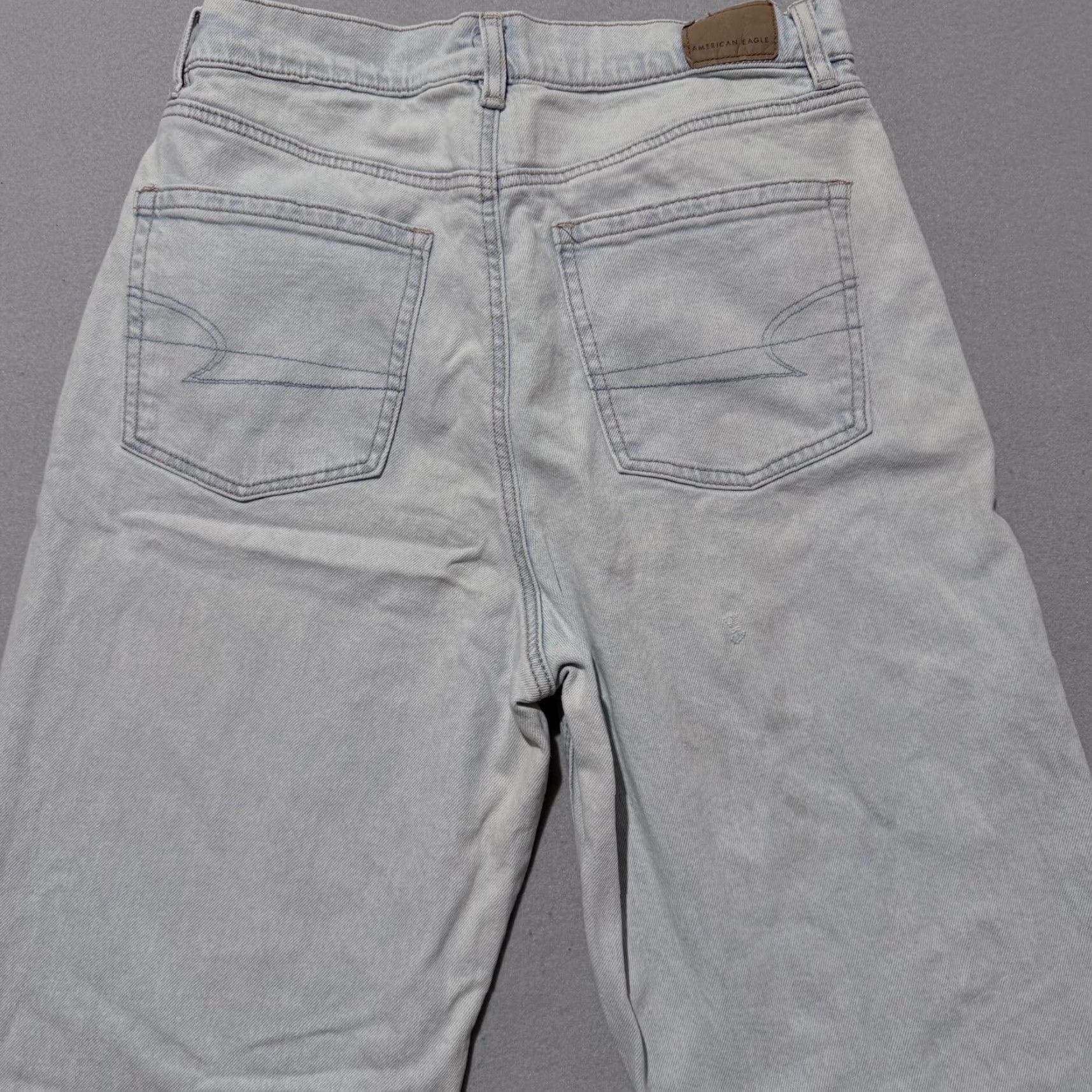 American Eagle Outfitters American Eagle Strigid Jeans Women's High Rise Straight Blue Denim Pockets 10 Size 32" / US 10 / IT 46 - 4 Thumbnail