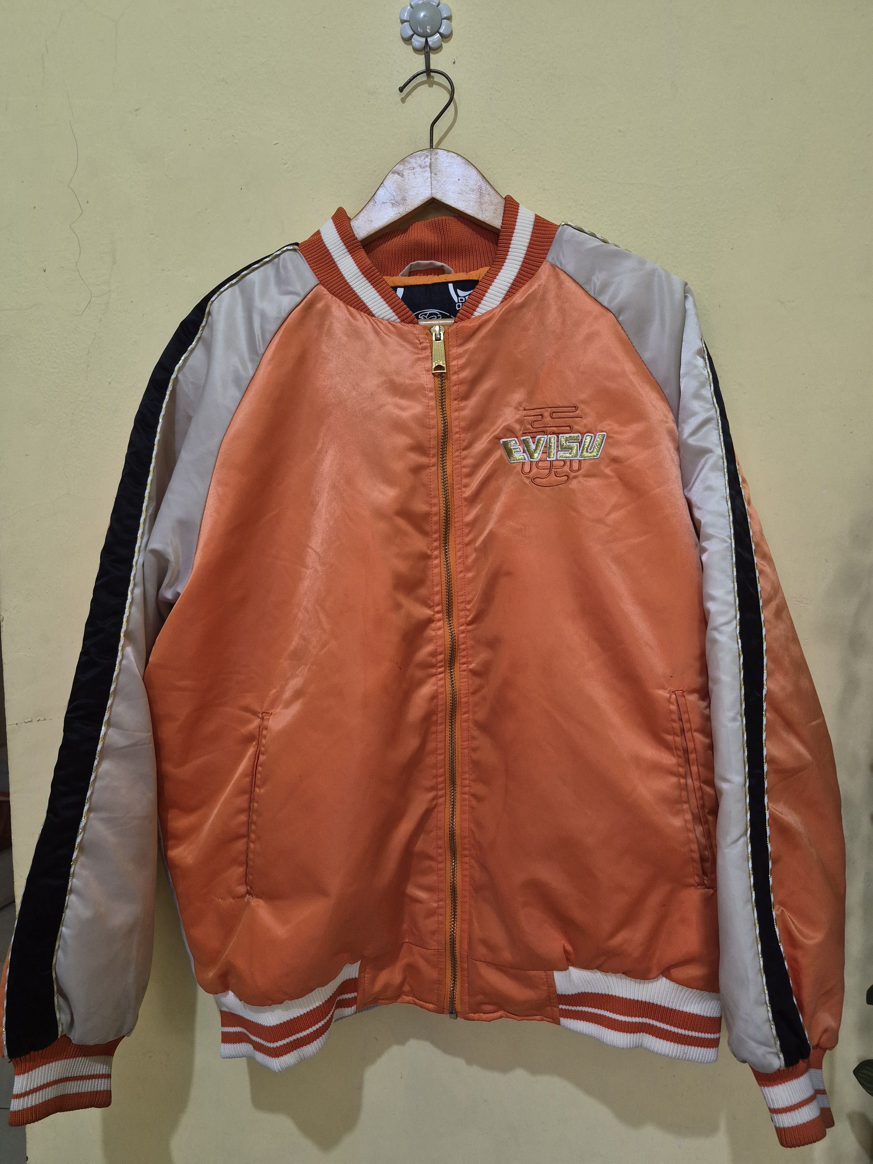 Evisu EVISU FUJIN TWINS EMBROIDERED JACKET Size US L / EU 52-54 / 3 - 2 Thumbnail