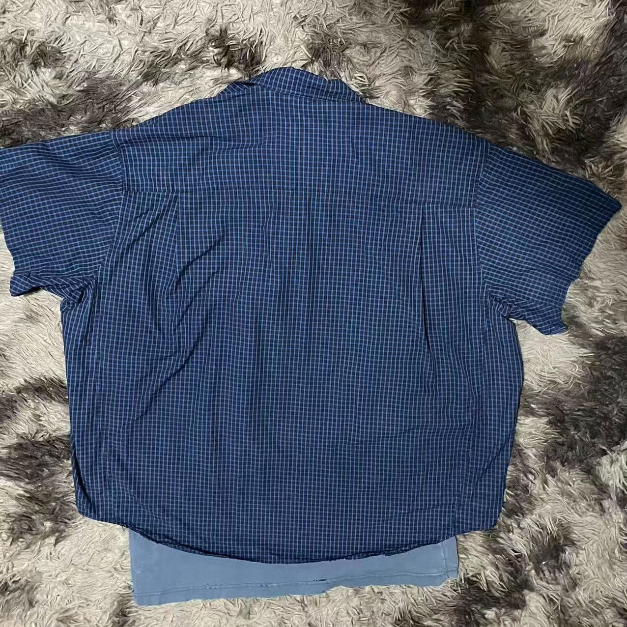 Balenciaga balenciaga short-sleeve plaid shirt with logo Size US L / EU 52-54 / 3 - 2 Thumbnail