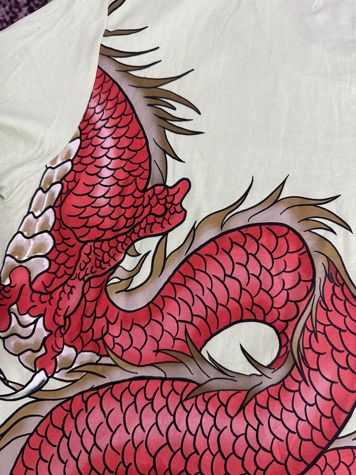 Japanese Brand Japanese Red Dragon Big Graphic Design by Bershka Size US L / EU 52-54 / 3 - 8 Thumbnail