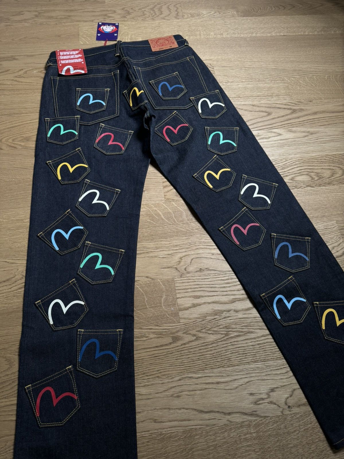image of New! Evisu Multipocket Jeans! (32) in Denim, Men's